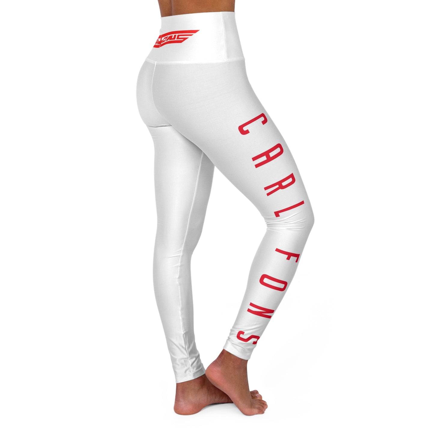 High Waisted Yoga Leggings (AOP), carl fons, sport, leggins, collection
