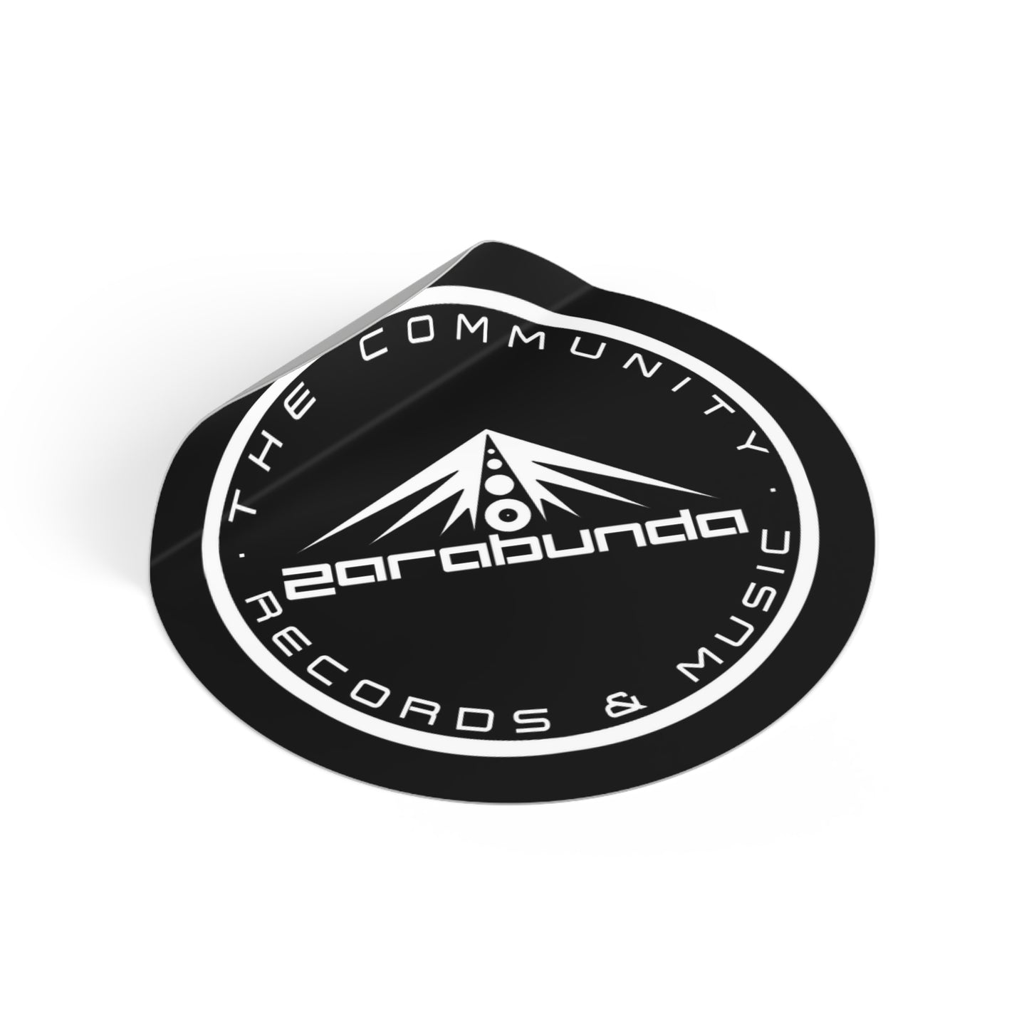 Round Vinyl Stickers, pegatinas redondas, dj, music, zarabunda, zarabundathecommunity