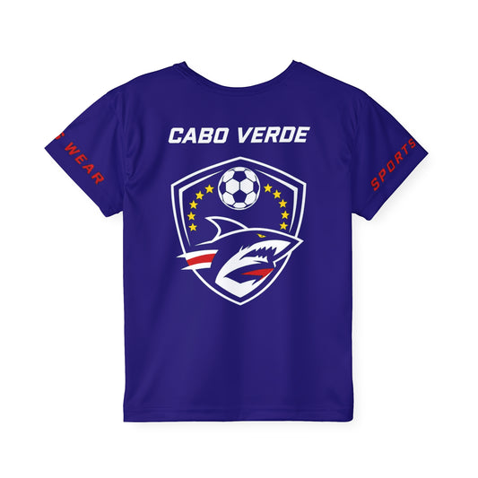 Blue Stripe Sports Jersey Kids