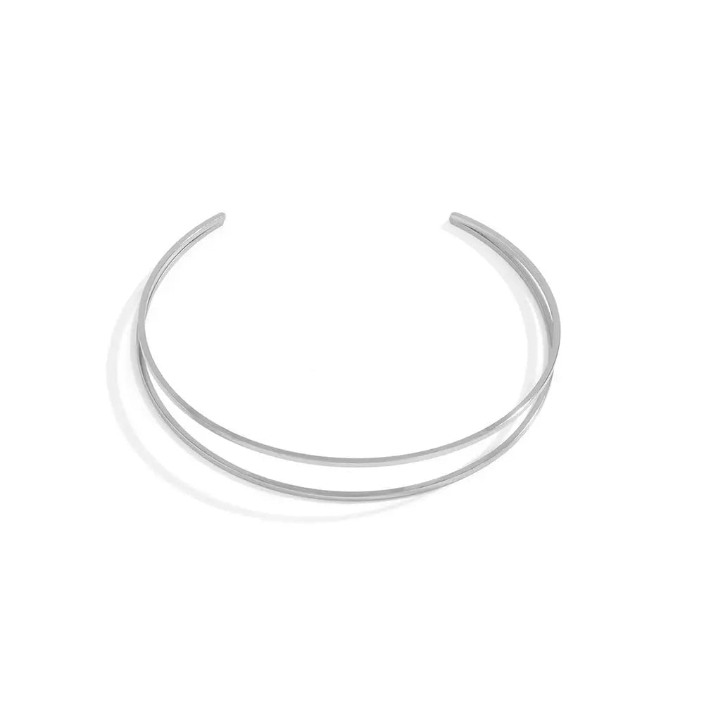 Brazalete MInimalista Dorado y Plateado
