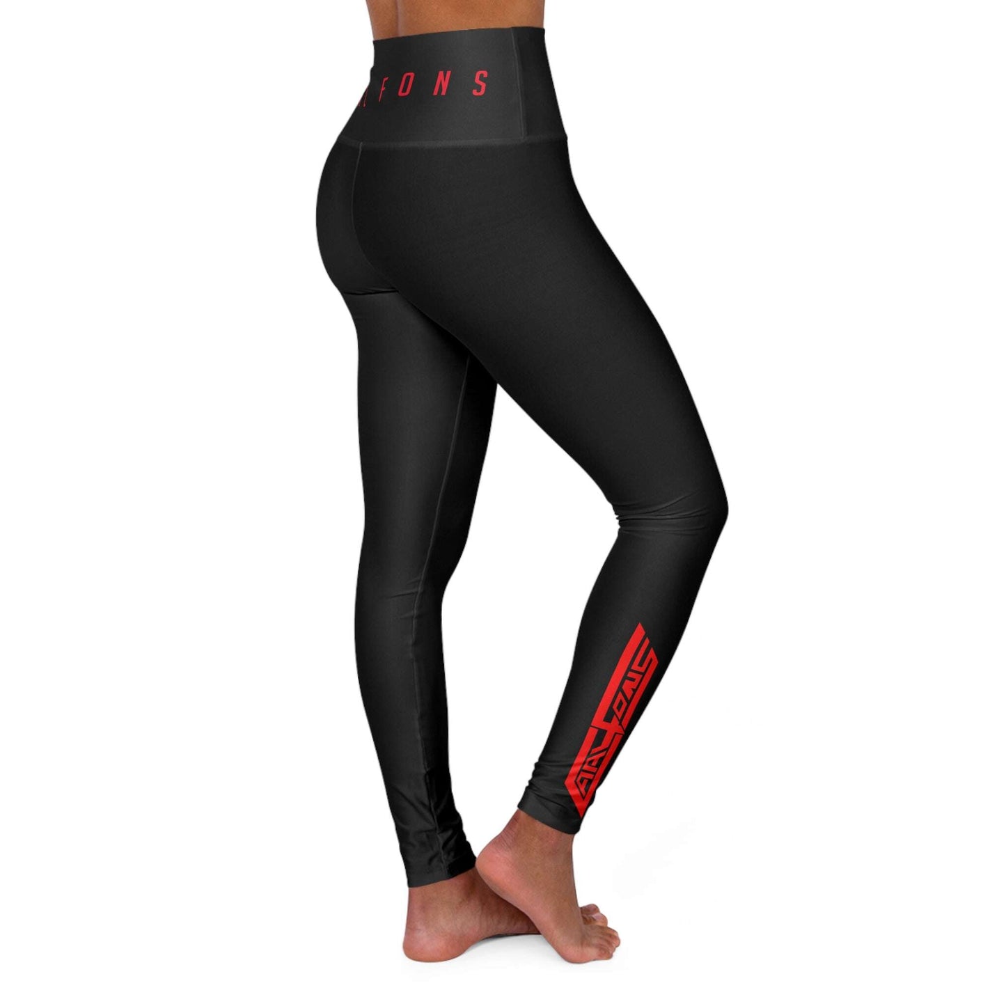 High Waisted Yoga Leggings (AOP) Zarabunda The Shop