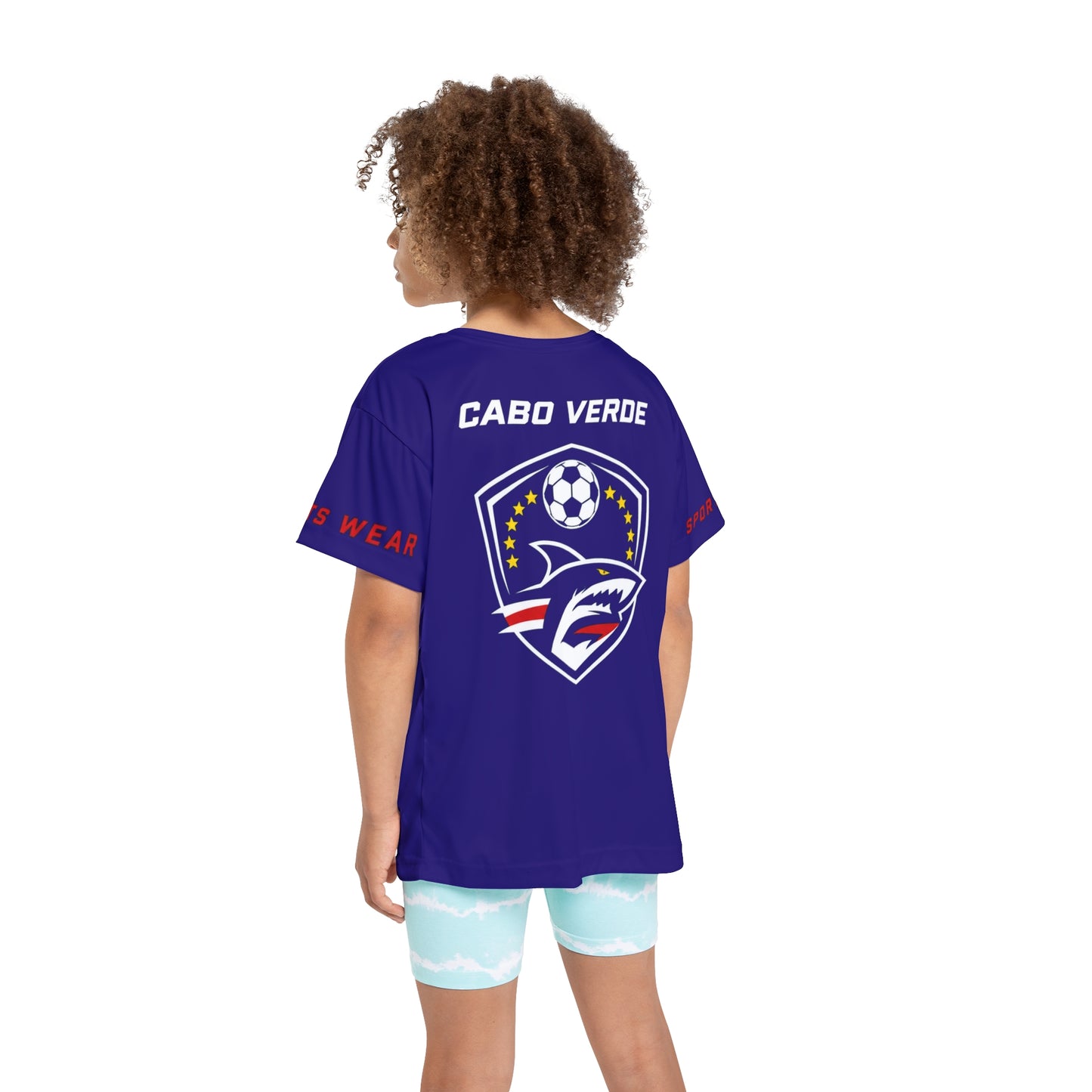 Blue Stripe Sports Jersey Kids