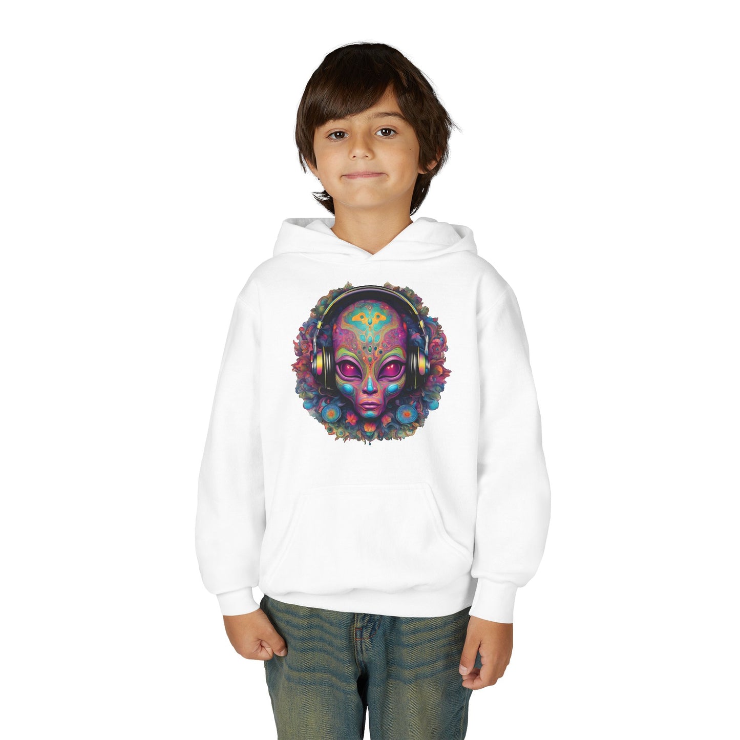 ALIENZ 1 - Alien Face Artwork Hoodie | Alien Alive Back Print