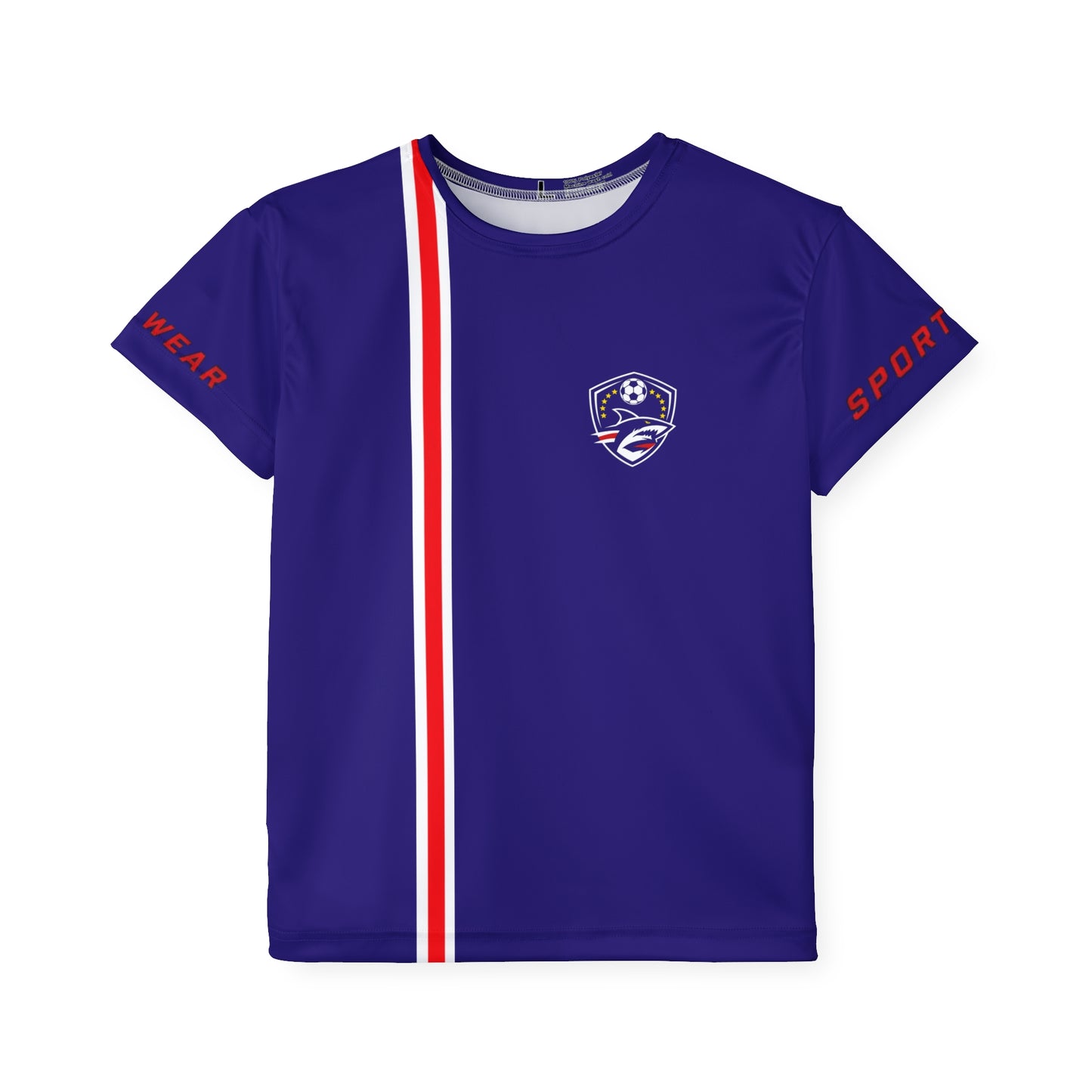 Blue Stripe Sports Jersey Kids