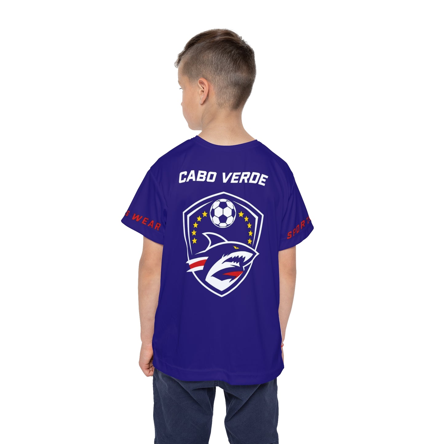 Blue Stripe Sports Jersey Kids