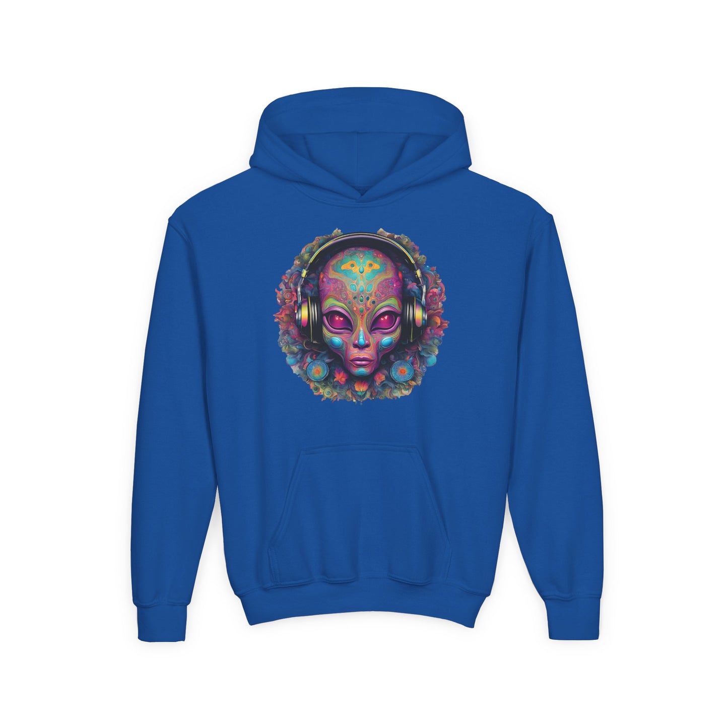 ALIENZ 1 - Alien Face Artwork Hoodie | Alien Alive Back Print