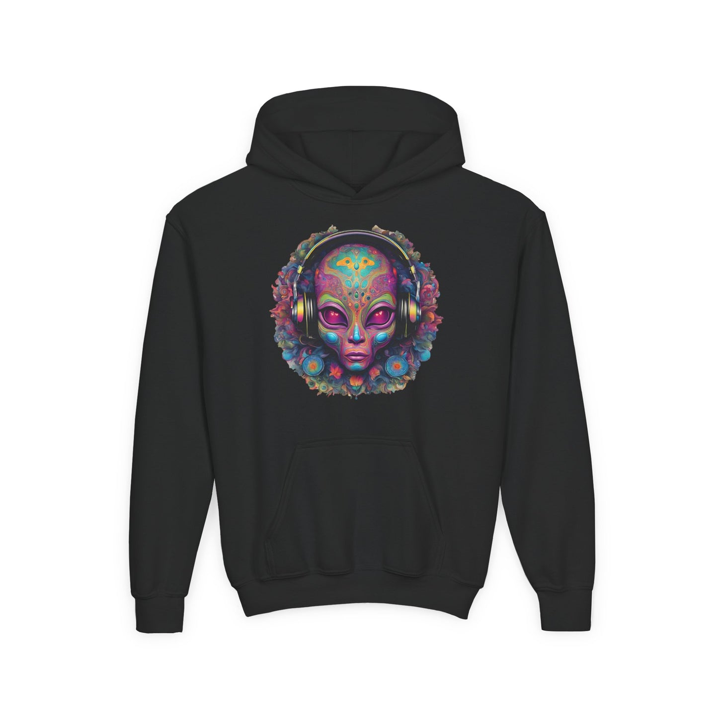 ALIENZ 1 - Alien Face Artwork Hoodie | Alien Alive Back Print