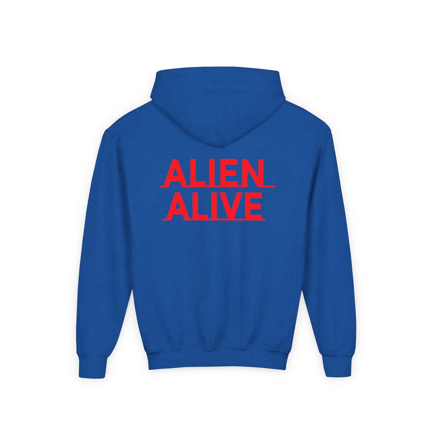 ALIENZ 1 - Alien Face Artwork Hoodie | Alien Alive Back Print
