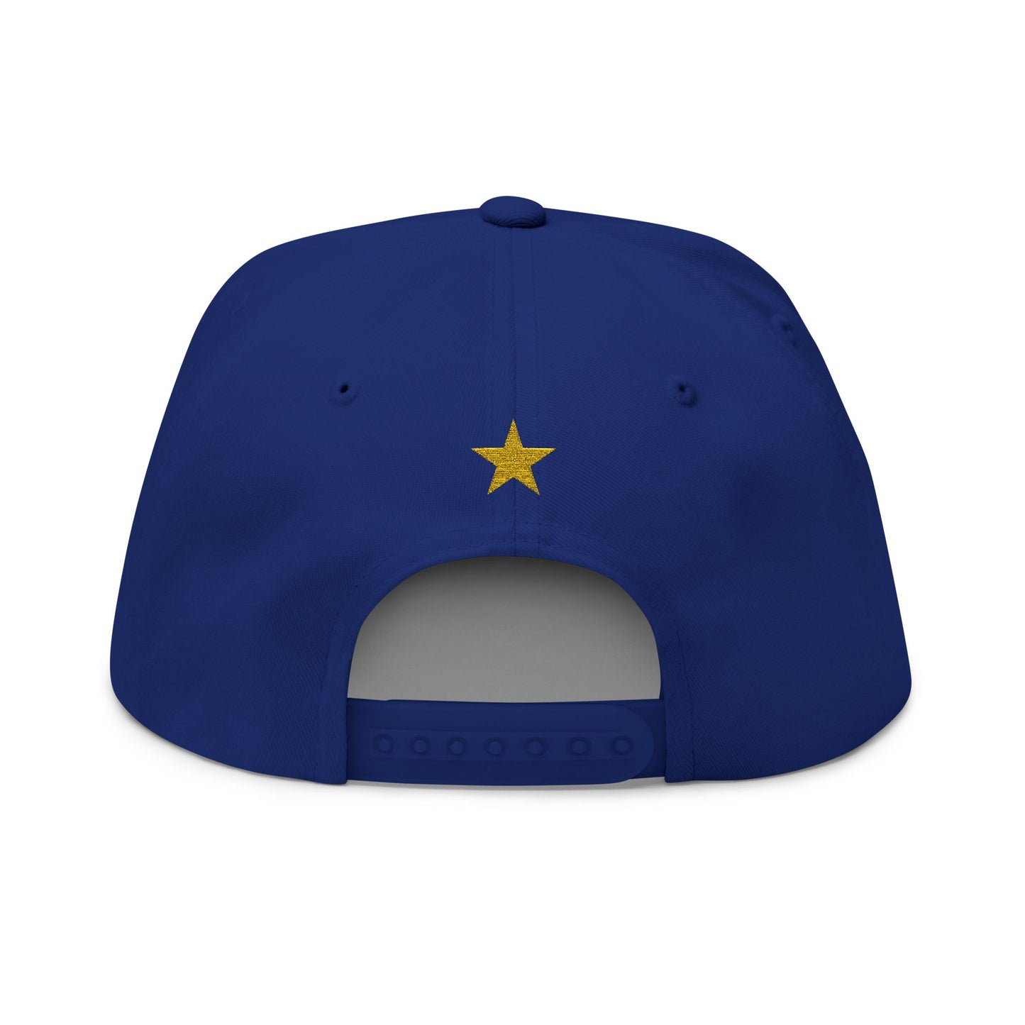 Cabo Verde Embroidered Flat Bill Cap — Sportswear Snapback with Gold Star