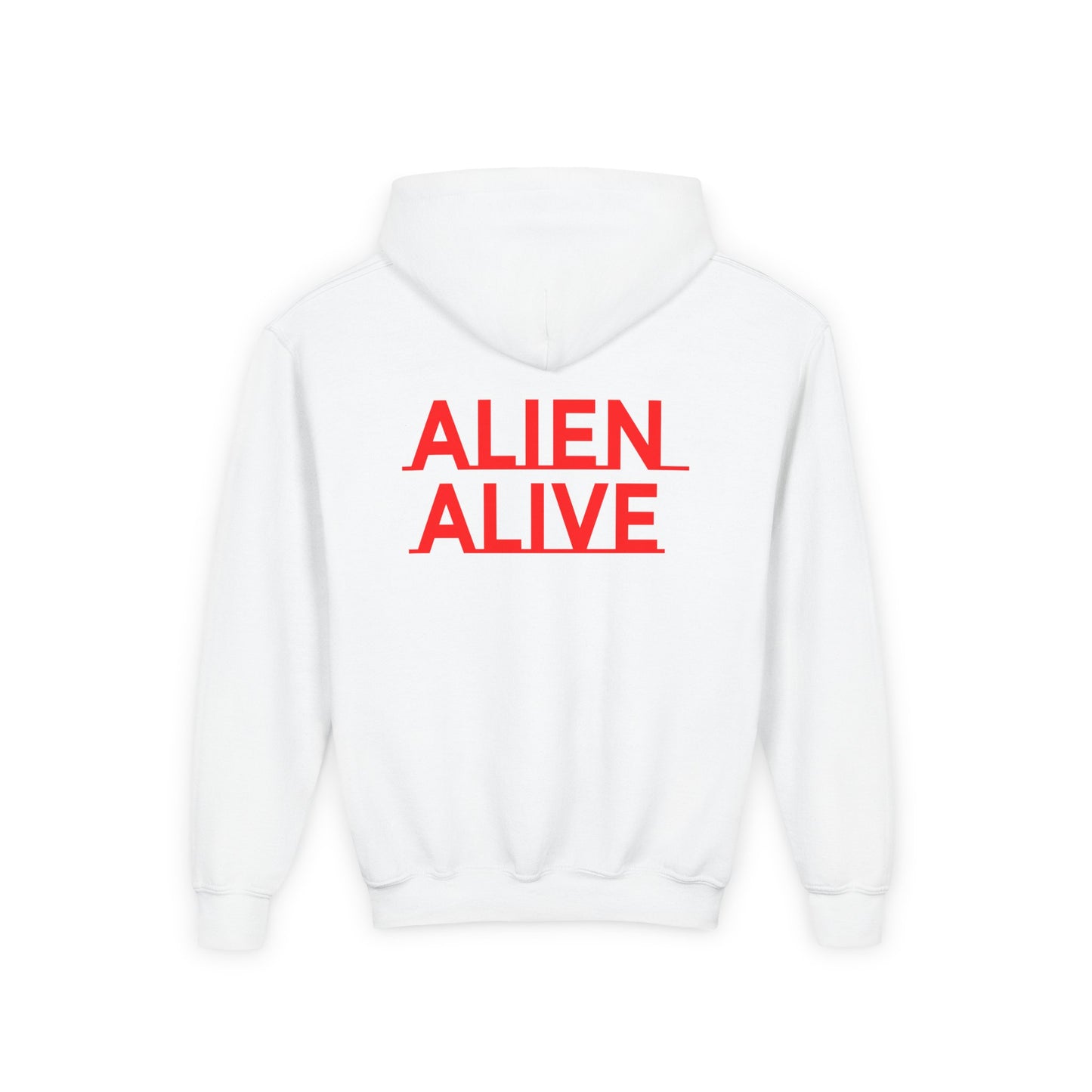 ALIENZ 1 - Alien Face Artwork Hoodie | Alien Alive Back Print