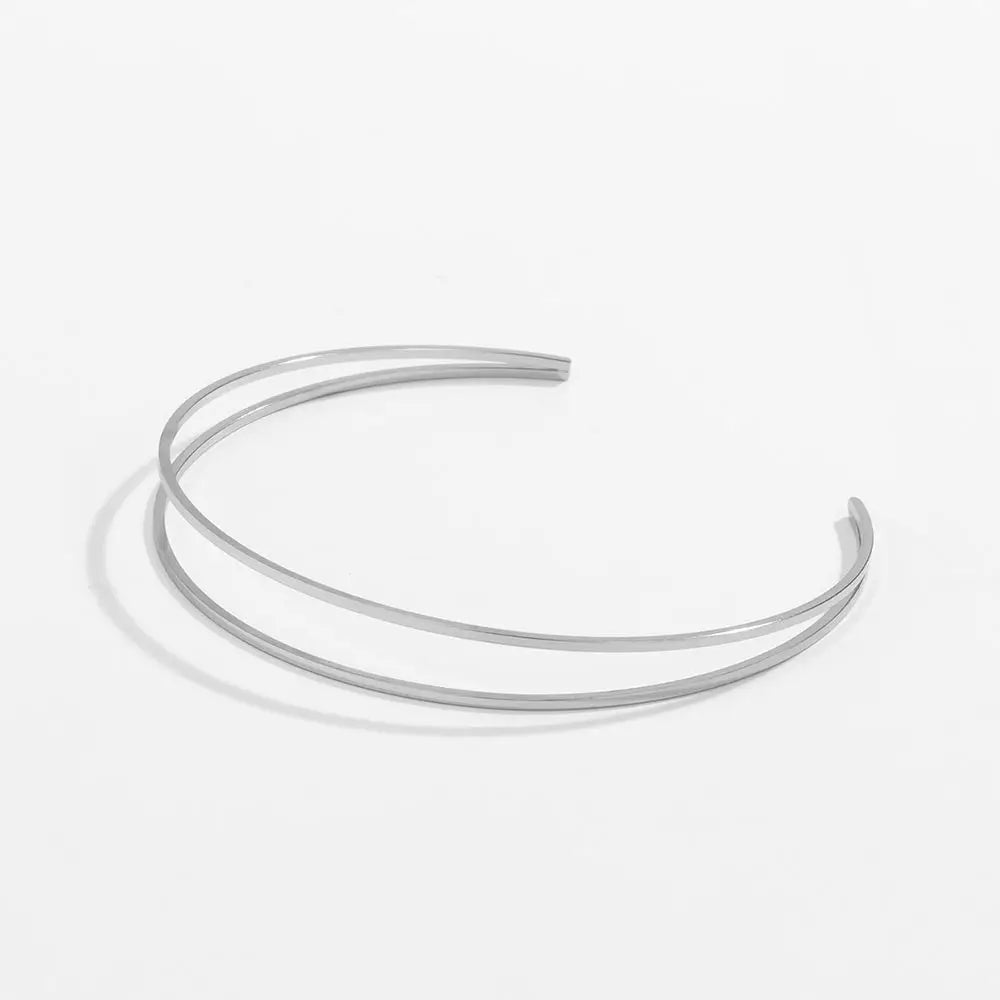 Brazalete MInimalista Dorado y Plateado
