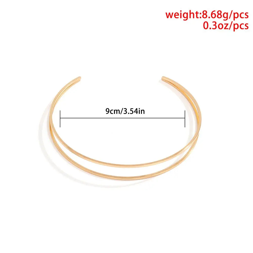 Brazalete MInimalista Dorado y Plateado