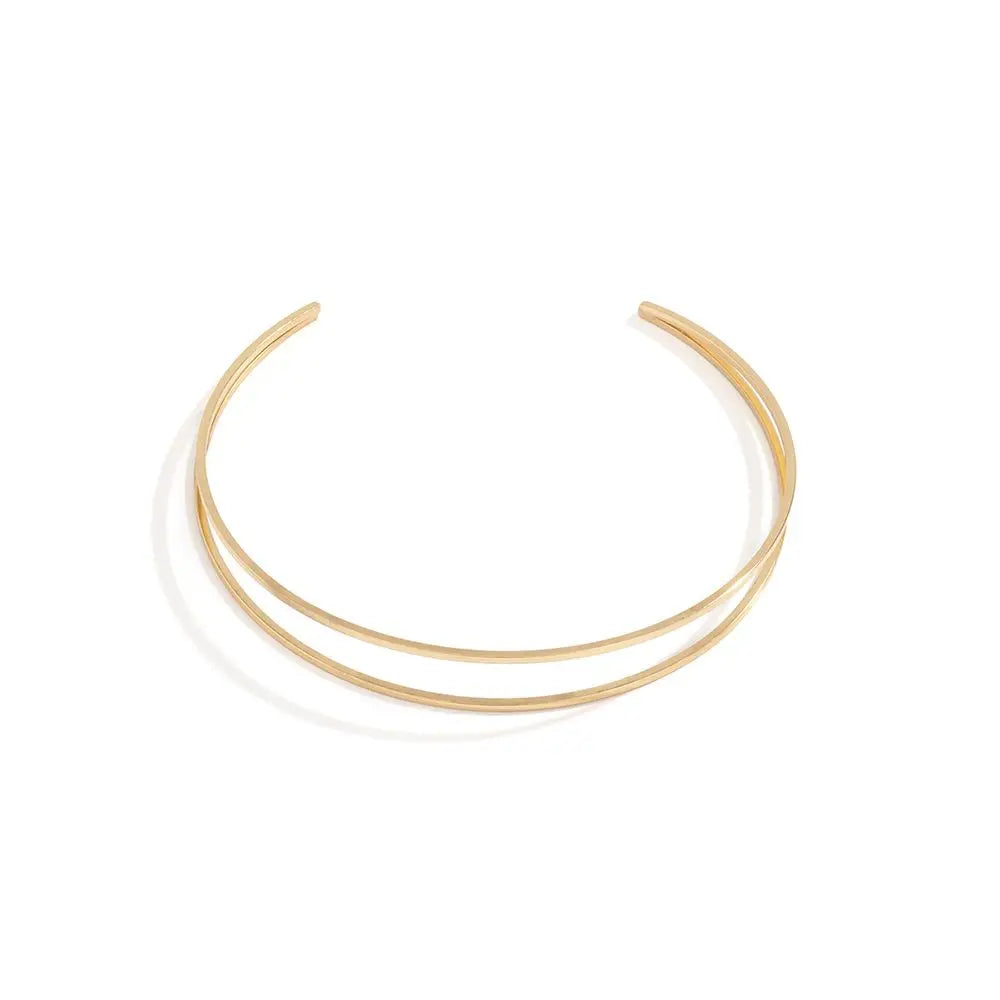 Brazalete MInimalista Dorado y Plateado