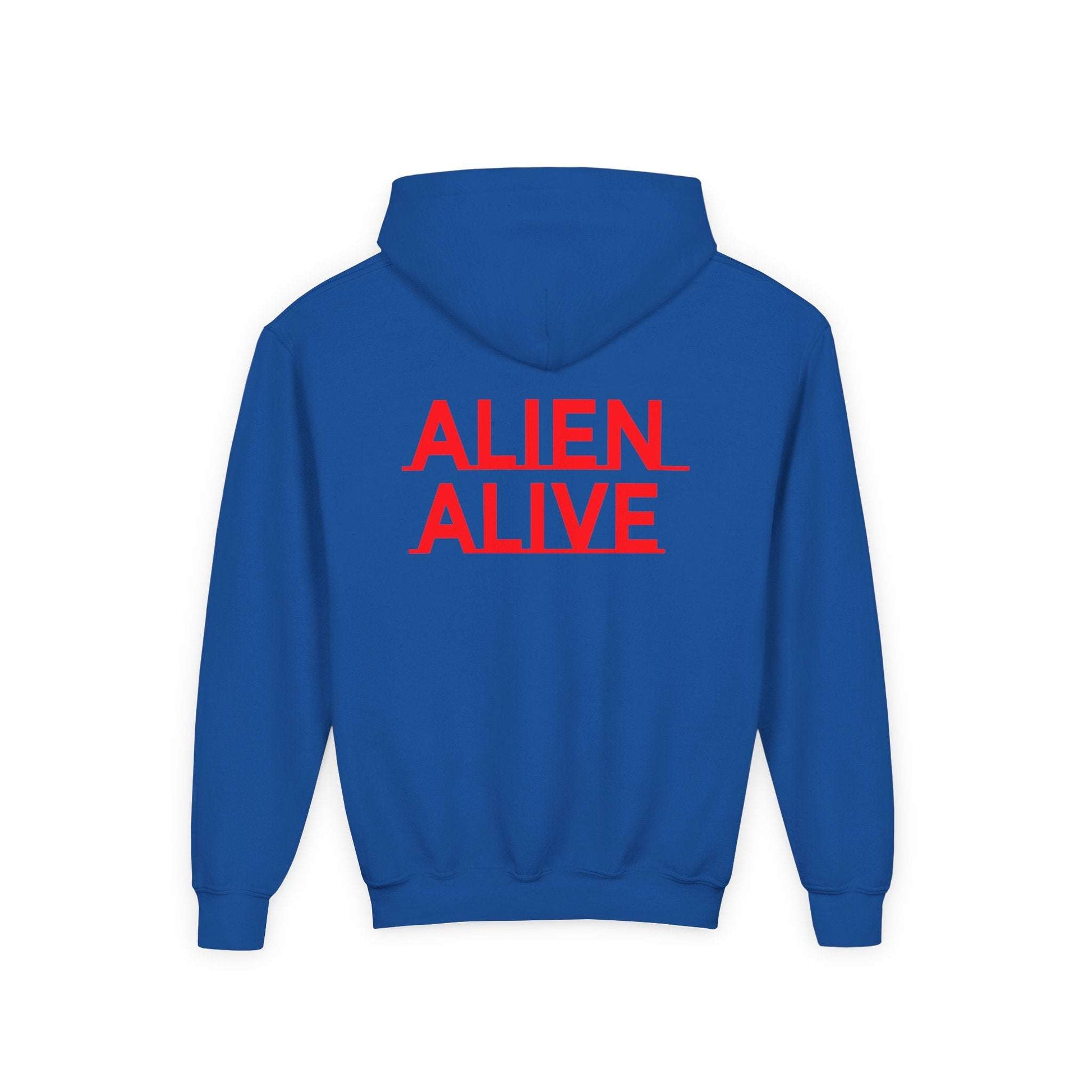 ALIENZ 1 - Alien Face Artwork Hoodie | Alien Alive Back Print Zarabunda The Shop