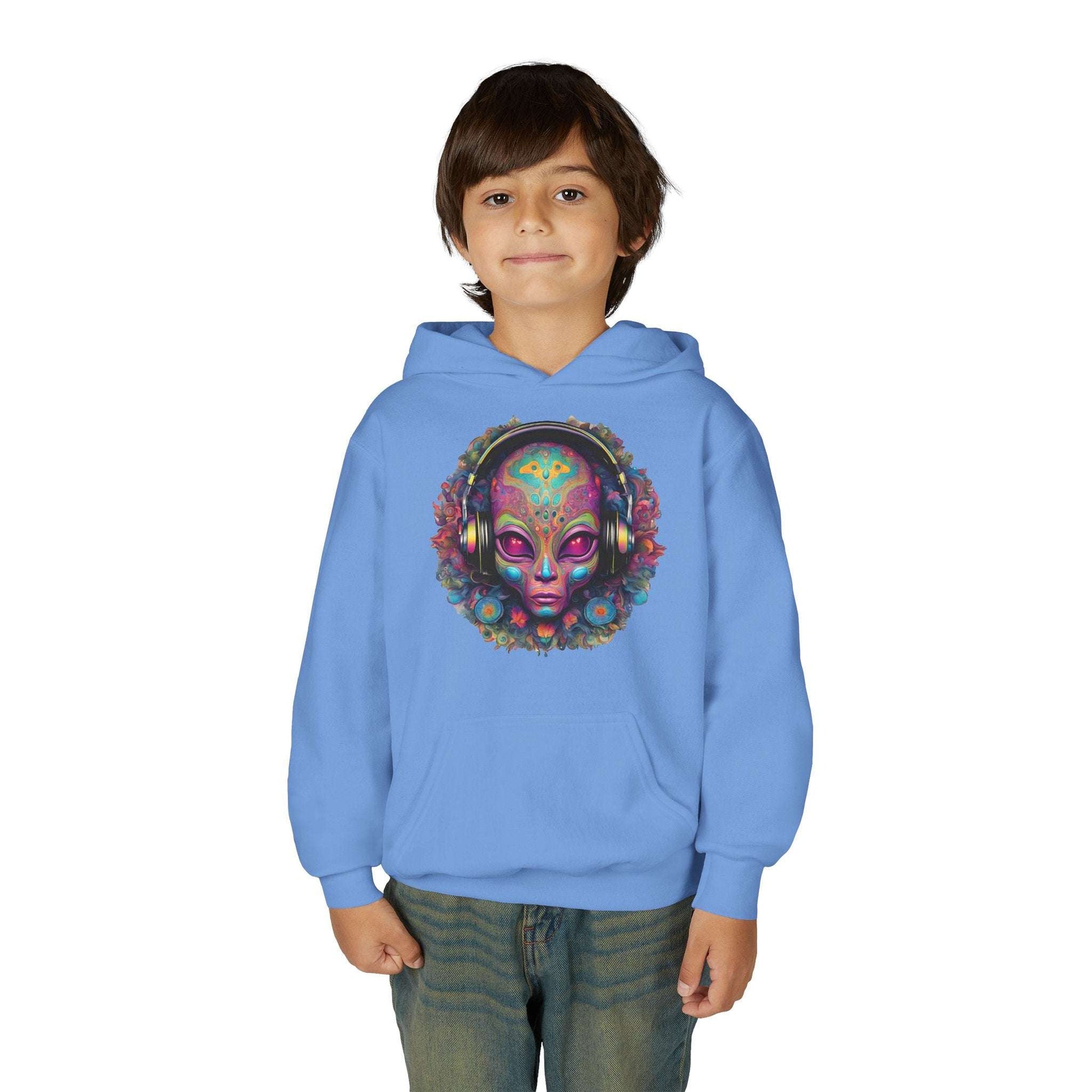 ALIENZ 1 - Alien Face Artwork Hoodie | Alien Alive Back Print Zarabunda The Shop