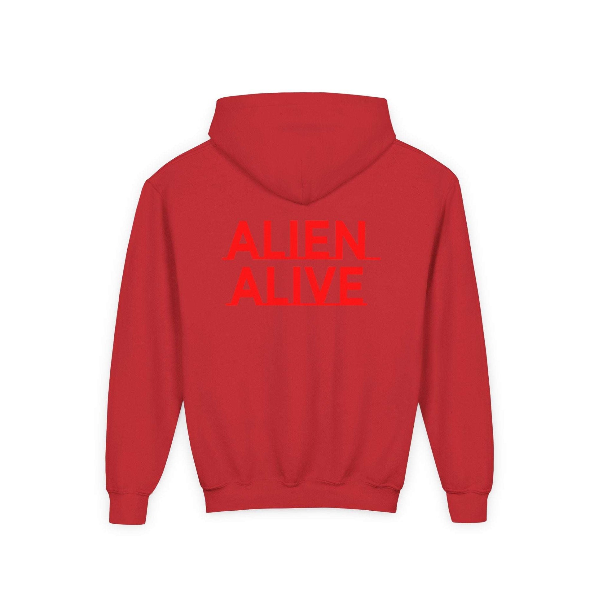 ALIENZ 1 - Alien Face Artwork Hoodie | Alien Alive Back Print Zarabunda The Shop