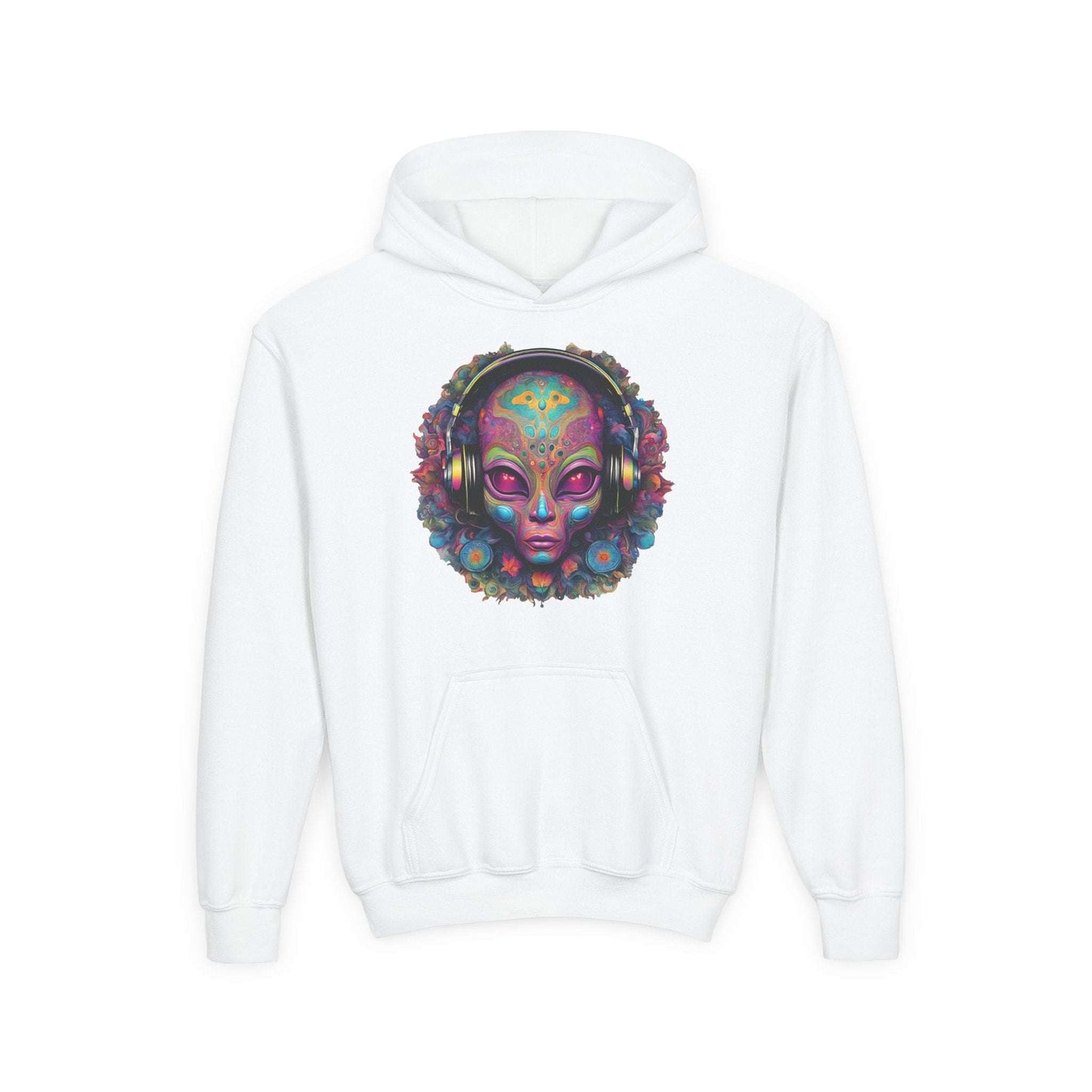 ALIENZ 1 - Alien Face Artwork Hoodie | Alien Alive Back Print Zarabunda The Shop