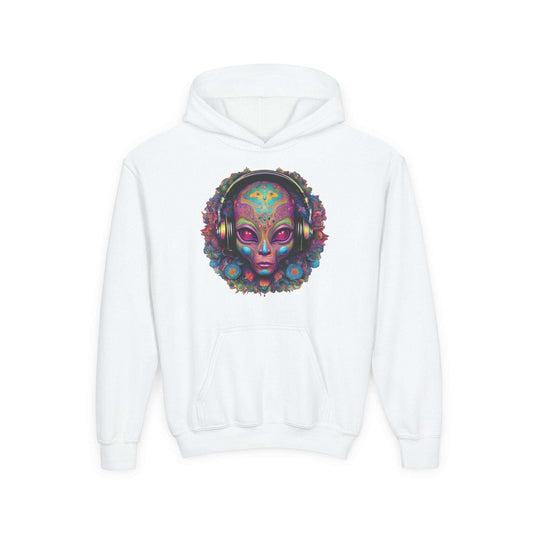 ALIENZ 1 - Alien Face Artwork Hoodie | Alien Alive Back Print Zarabunda The Shop