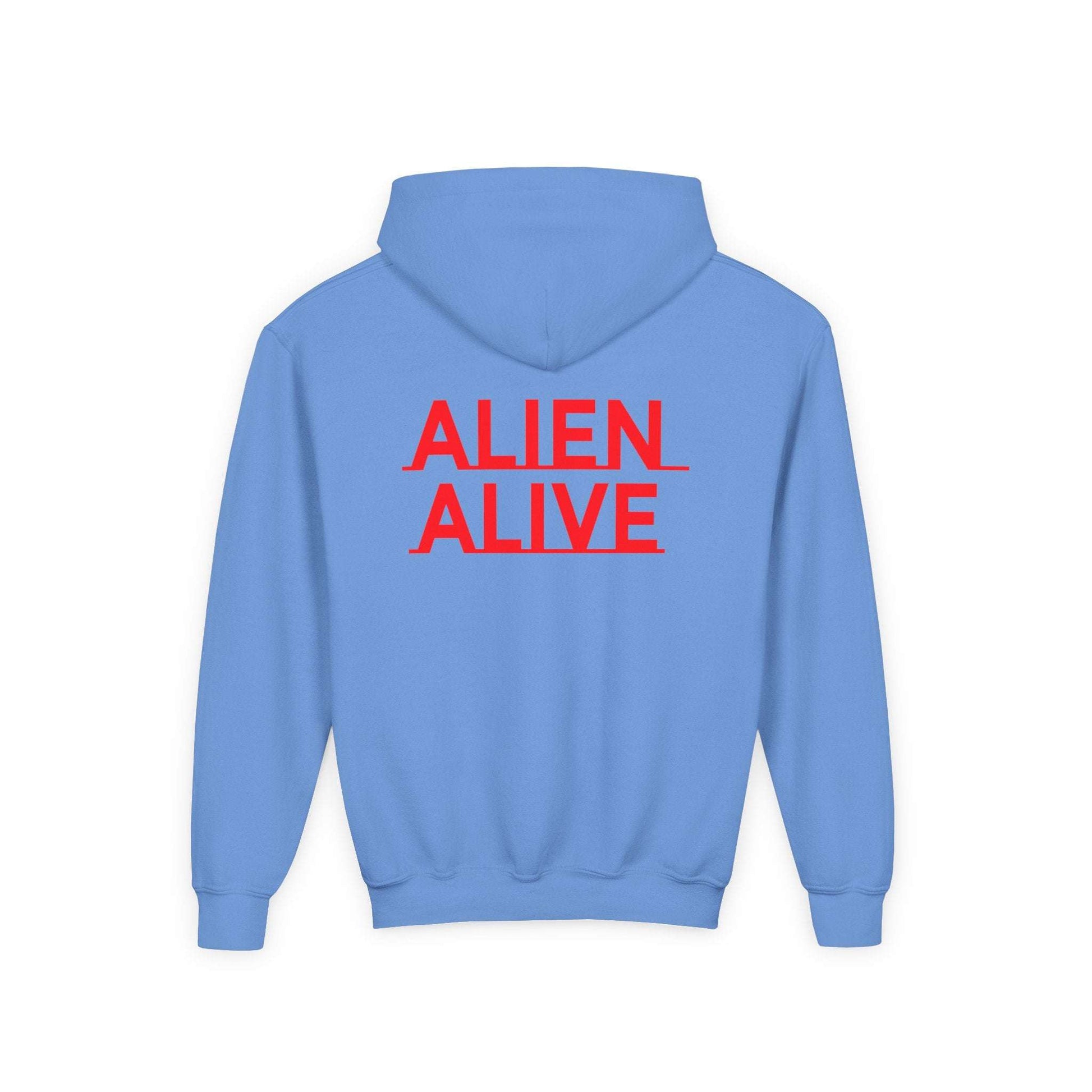 ALIENZ 1 - Alien Face Artwork Hoodie | Alien Alive Back Print Zarabunda The Shop