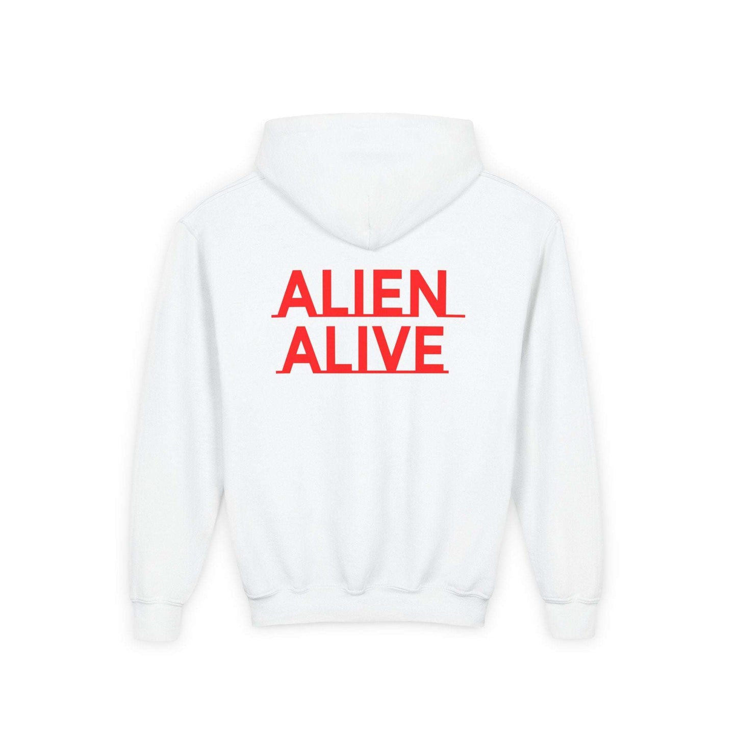 ALIENZ 1 - Alien Face Artwork Hoodie | Alien Alive Back Print Zarabunda The Shop