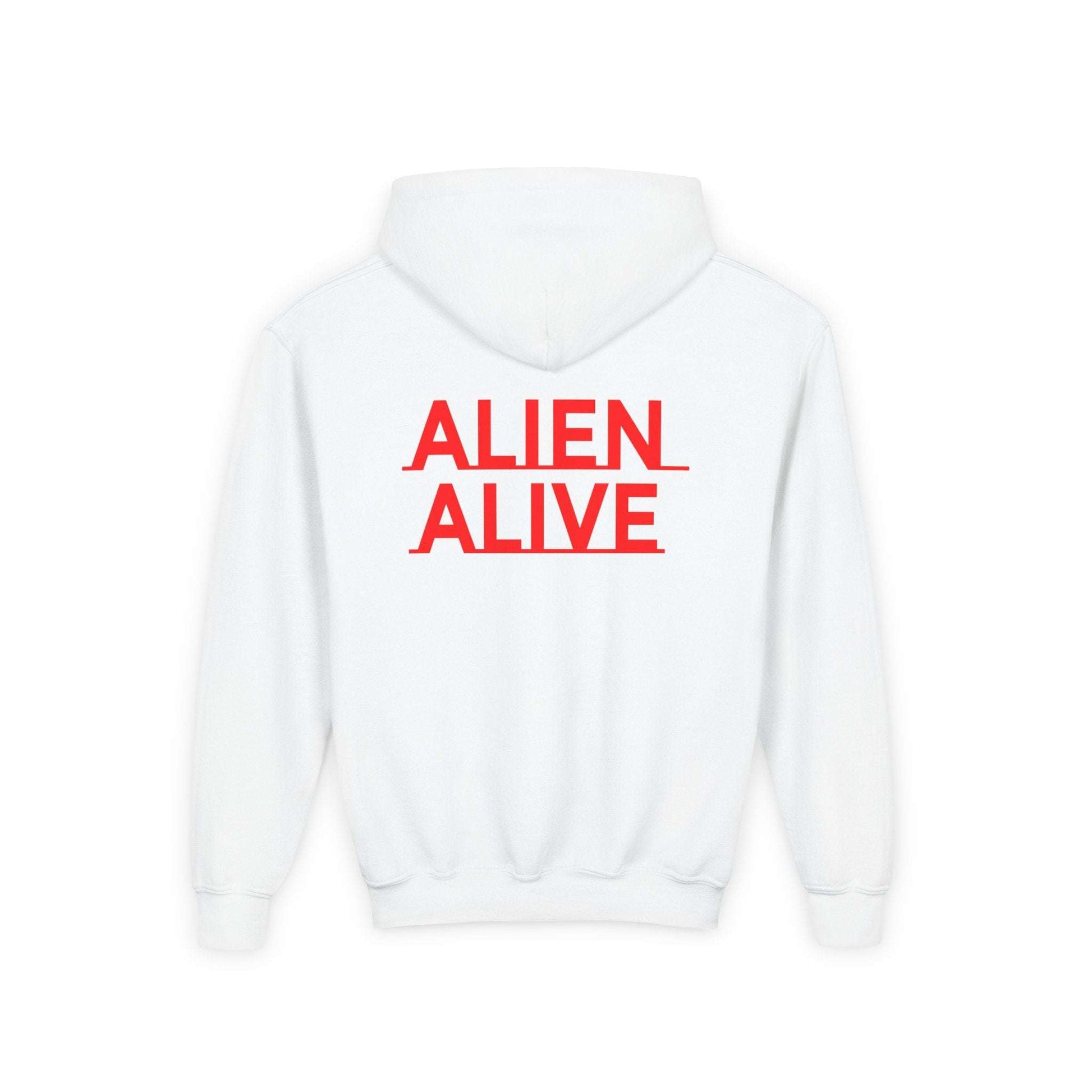 ALIENZ 1 - Alien Face Artwork Hoodie | Alien Alive Back Print Zarabunda The Shop