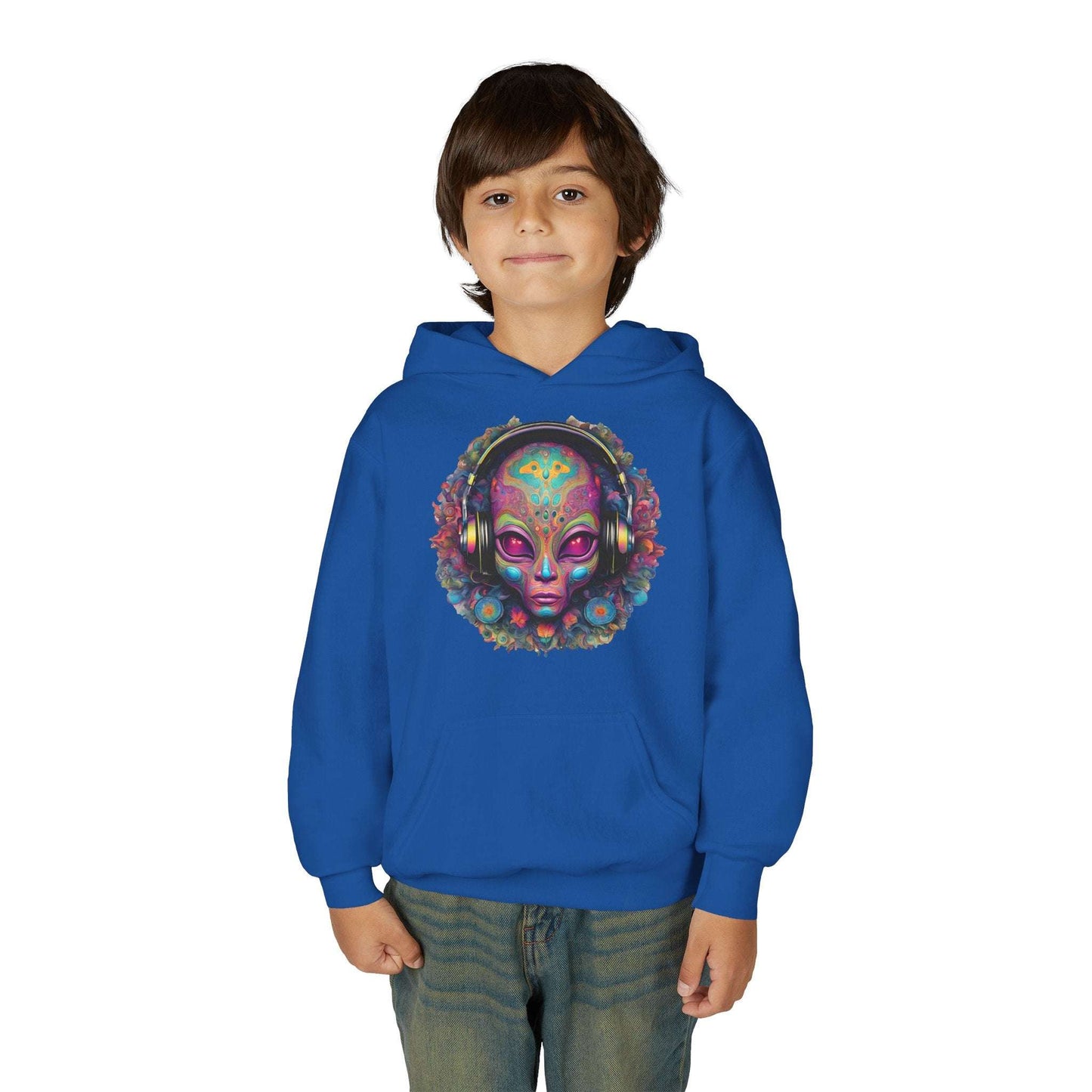 ALIENZ 1 - Alien Face Artwork Hoodie | Alien Alive Back Print Zarabunda The Shop