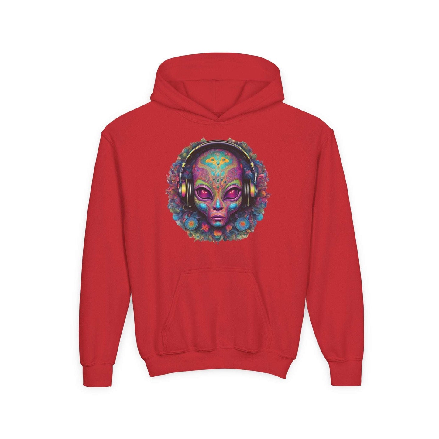 ALIENZ 1 - Alien Face Artwork Hoodie | Alien Alive Back Print Zarabunda The Shop