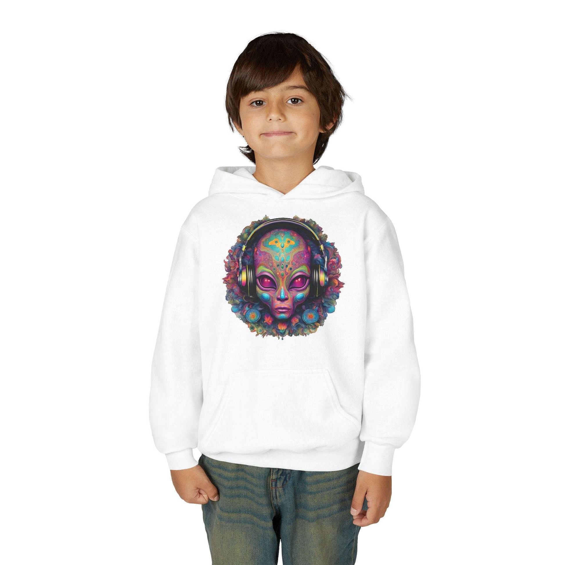 ALIENZ 1 - Alien Face Artwork Hoodie | Alien Alive Back Print Zarabunda The Shop