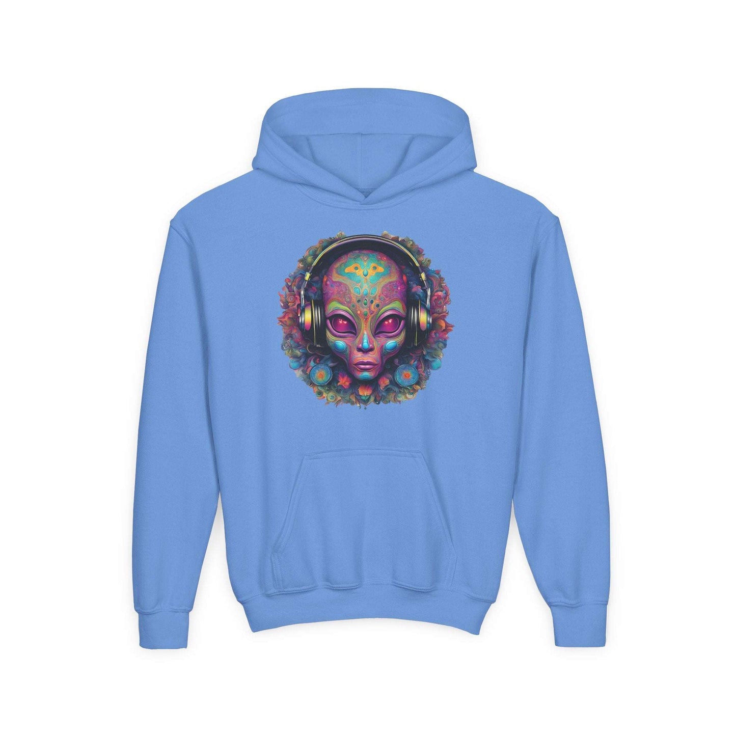 ALIENZ 1 - Alien Face Artwork Hoodie | Alien Alive Back Print Zarabunda The Shop