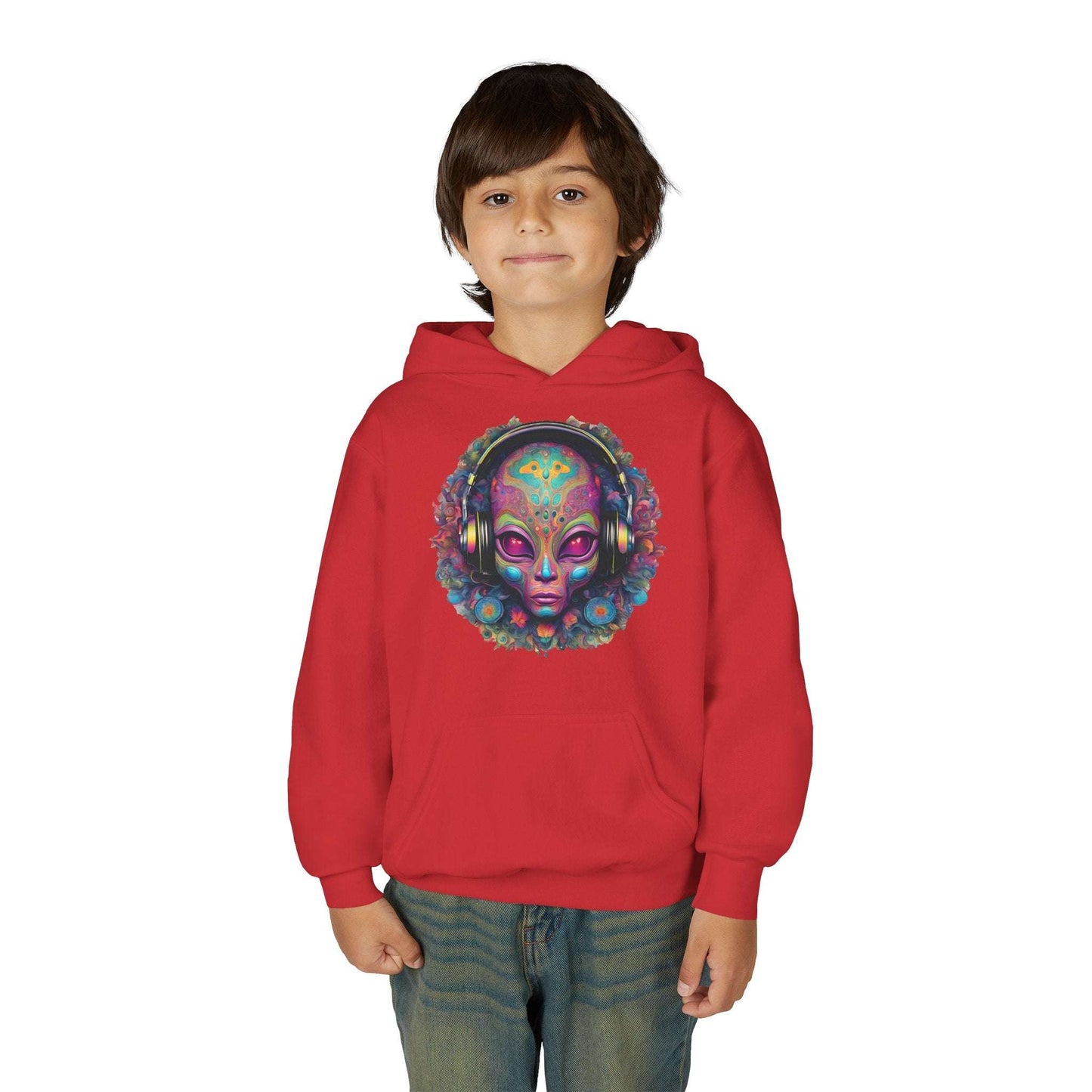 ALIENZ 1 - Alien Face Artwork Hoodie | Alien Alive Back Print Zarabunda The Shop