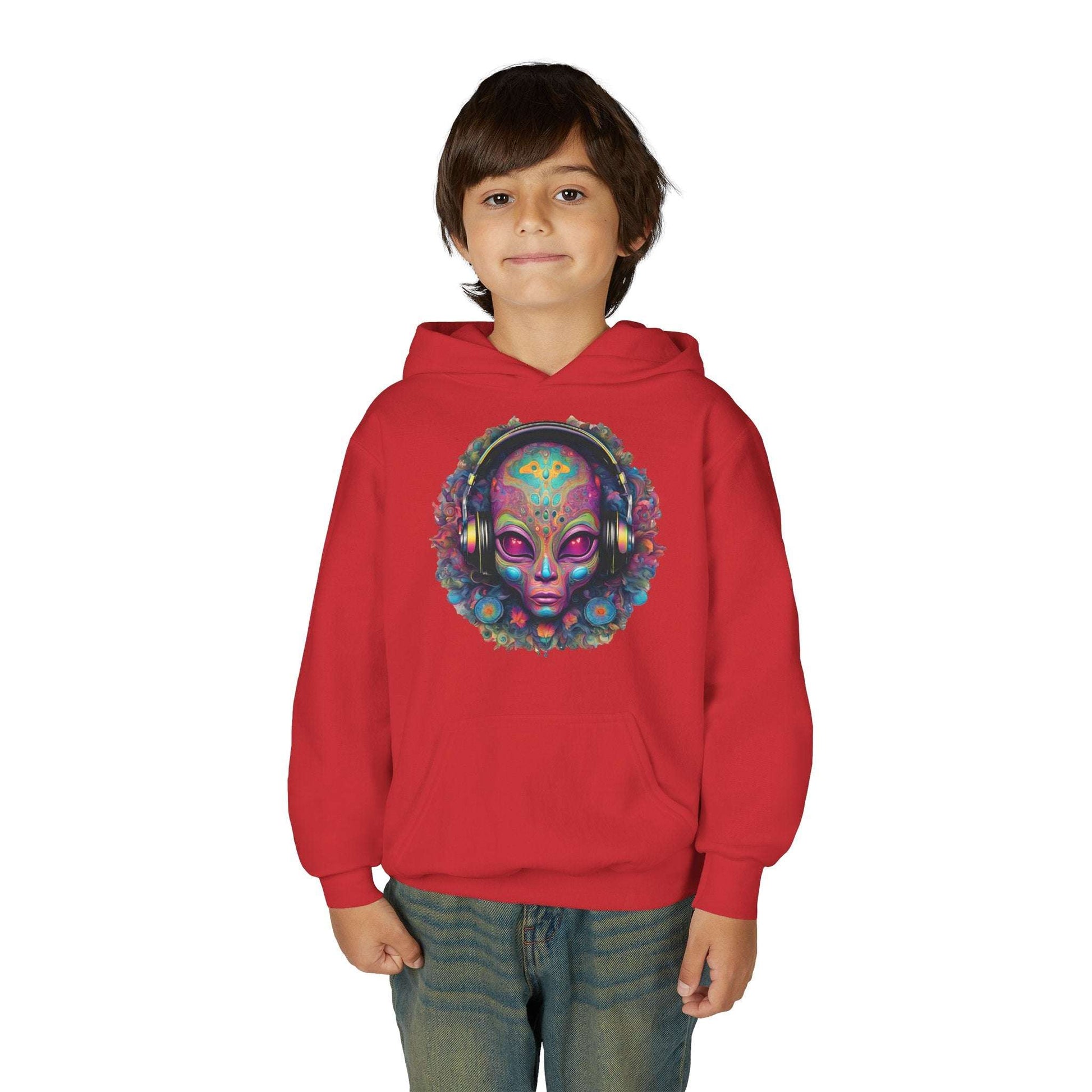 ALIENZ 1 - Alien Face Artwork Hoodie | Alien Alive Back Print Zarabunda The Shop