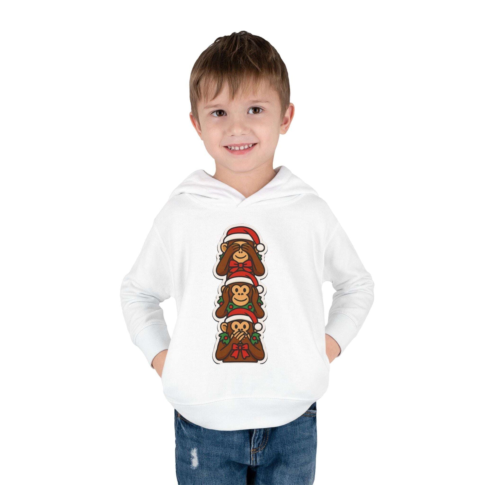 Copy of Stacked Holiday Monkeys Toddler Hoodie | Christmas Monkey Pullover Zarabunda The Shop
