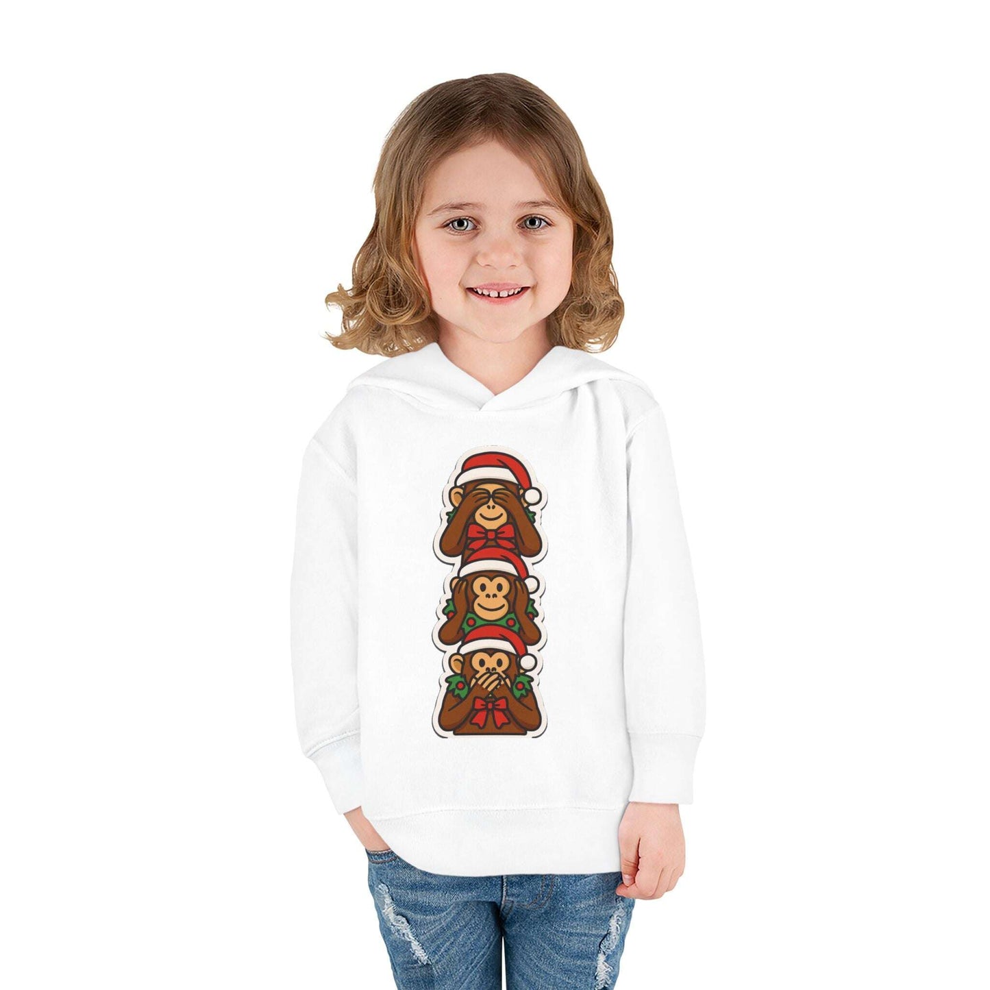 Copy of Stacked Holiday Monkeys Toddler Hoodie | Christmas Monkey Pullover Zarabunda The Shop