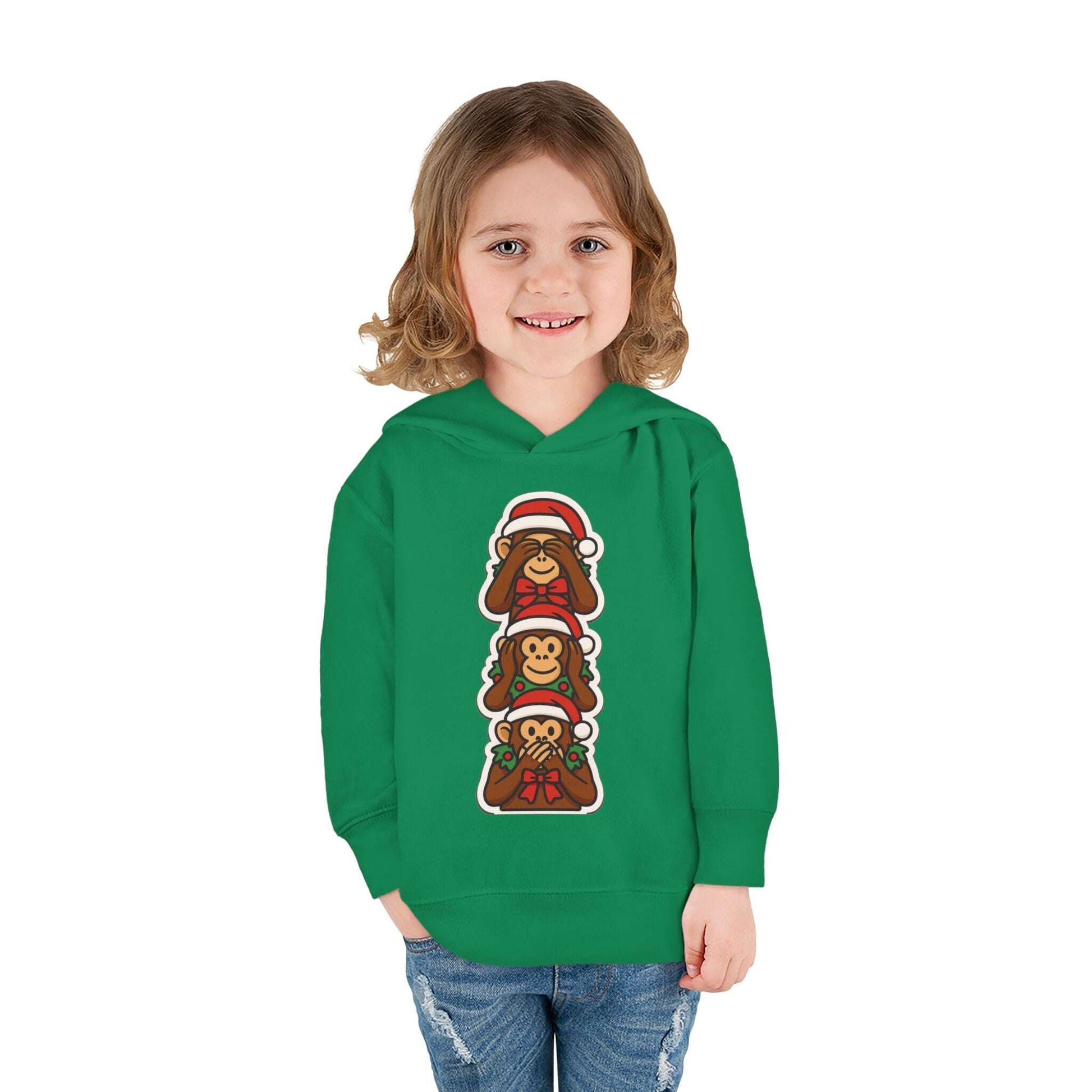 Copy of Stacked Holiday Monkeys Toddler Hoodie | Christmas Monkey Pullover Zarabunda The Shop