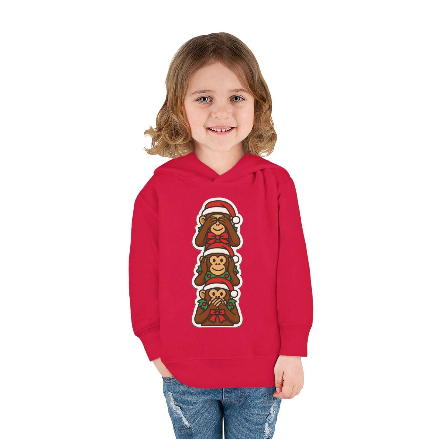 Copy of Stacked Holiday Monkeys Toddler Hoodie | Christmas Monkey Pullover Zarabunda The Shop