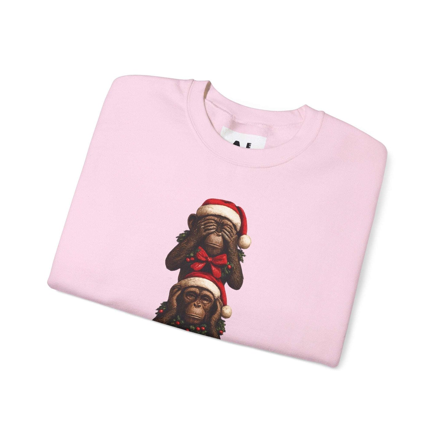 Copy of Three Santa Puppies Crewneck Sweatshirt | Christmas Dog Holiday Sweater Zarabunda The Shop