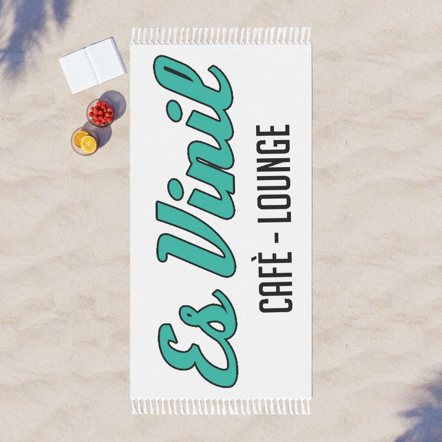 Es Vinil Cafe, Towell, Boho Beach Cloth, beach, summer, tropical Zarabunda The Shop