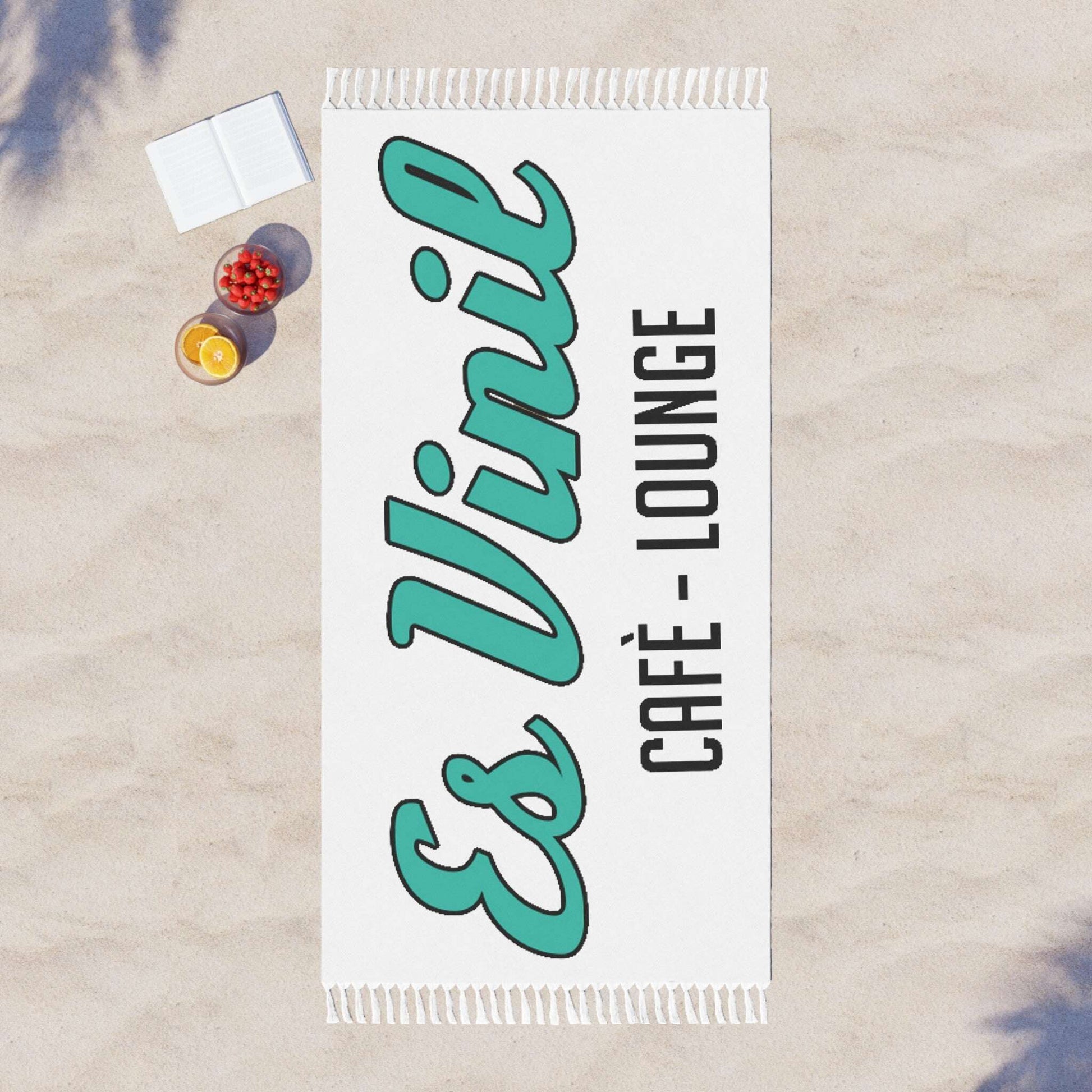 Es Vinil Cafe, Towell, Boho Beach Cloth, beach, summer, tropical Zarabunda The Shop