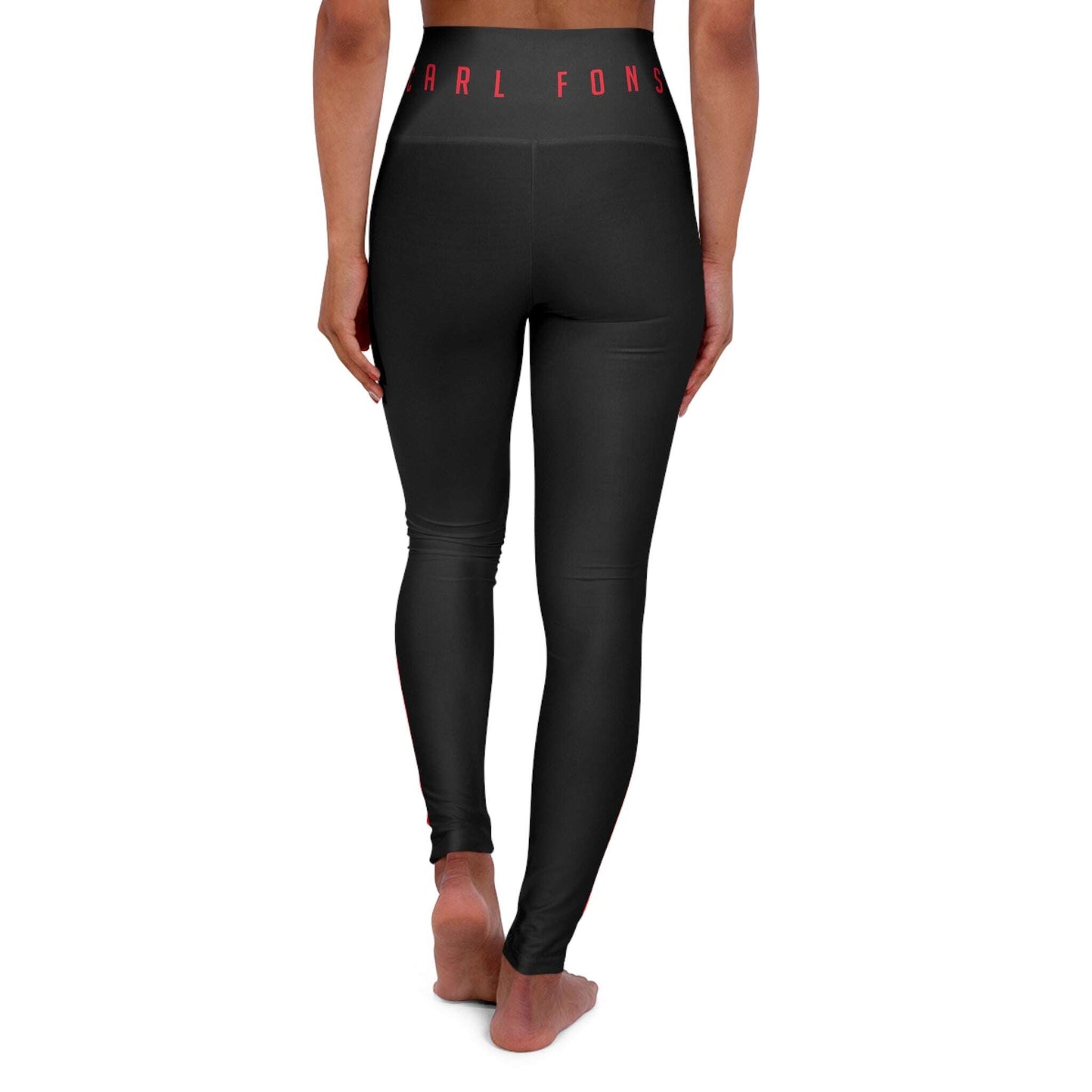 High Waisted Yoga Leggings (AOP) Zarabunda The Shop