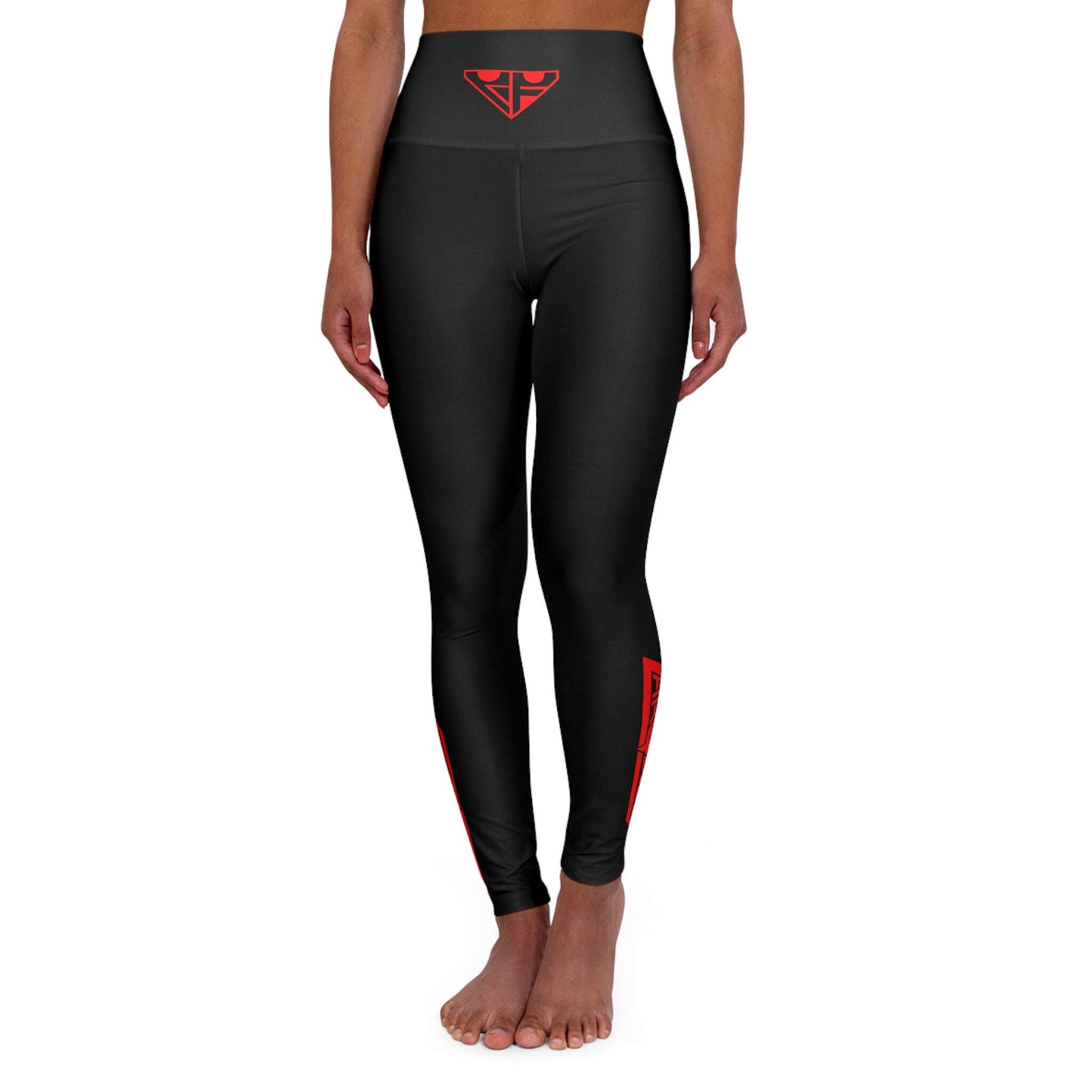 High Waisted Yoga Leggings (AOP) Zarabunda The Shop