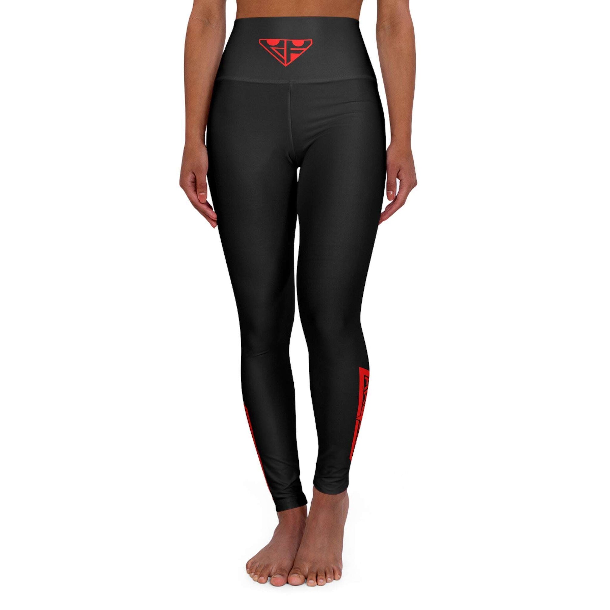 High Waisted Yoga Leggings (AOP) Zarabunda The Shop
