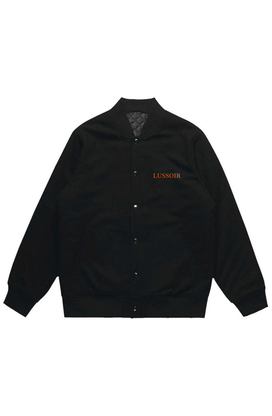LUSSOIR Felt Bomber Jacket