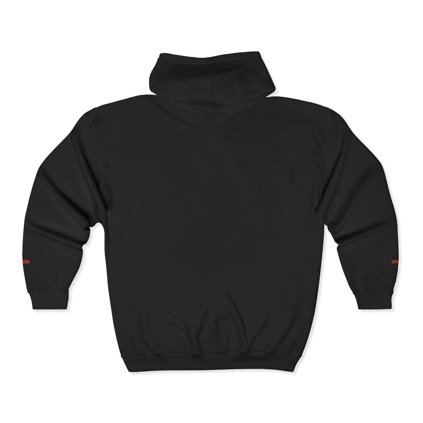 LUSSOIR Minimal Tiny Text Logo Hoodie | Full Zip Hooded Sweatshirt Zarabunda The Shop