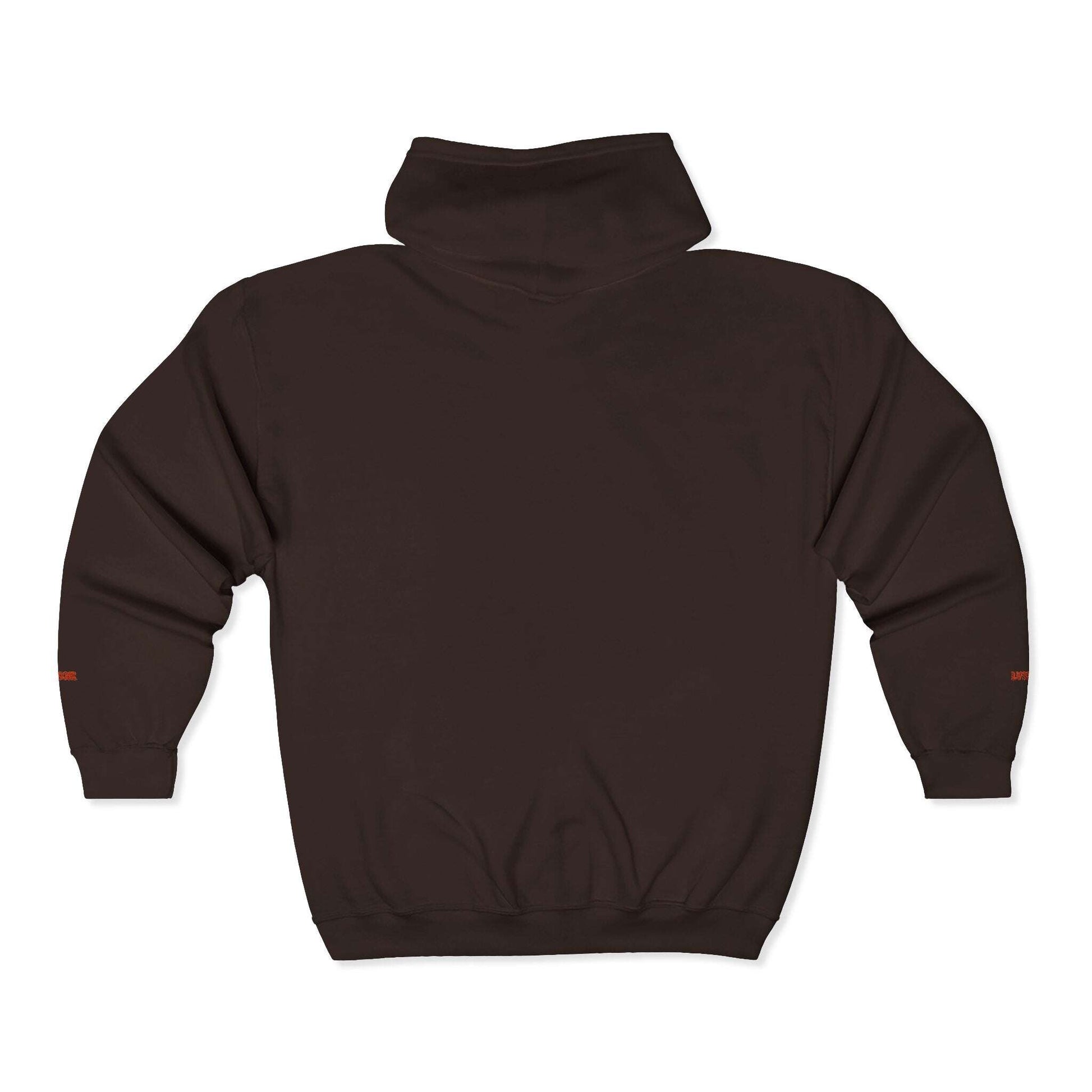 LUSSOIR Minimal Tiny Text Logo Hoodie | Full Zip Hooded Sweatshirt Zarabunda The Shop
