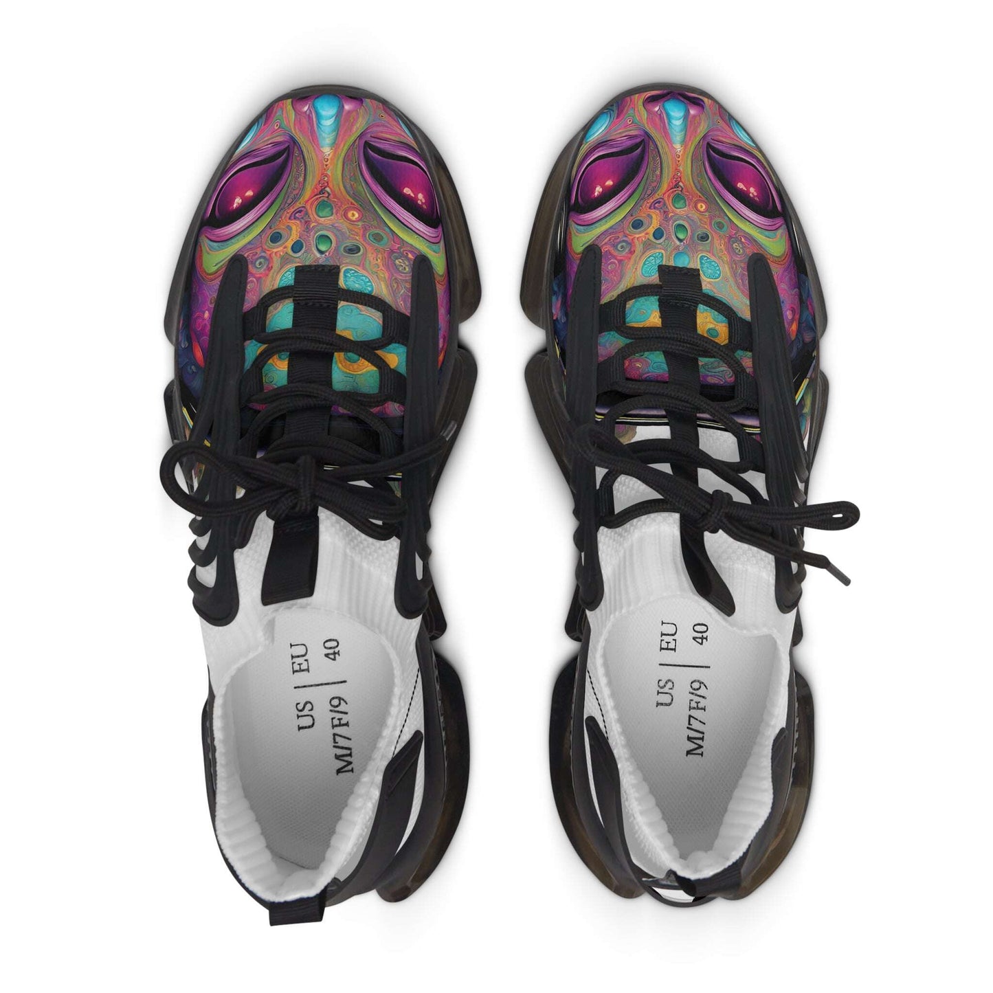 Psychedelic Alienz 1  Eyes Sneakers | Mesh Sneakers Zarabunda The Shop
