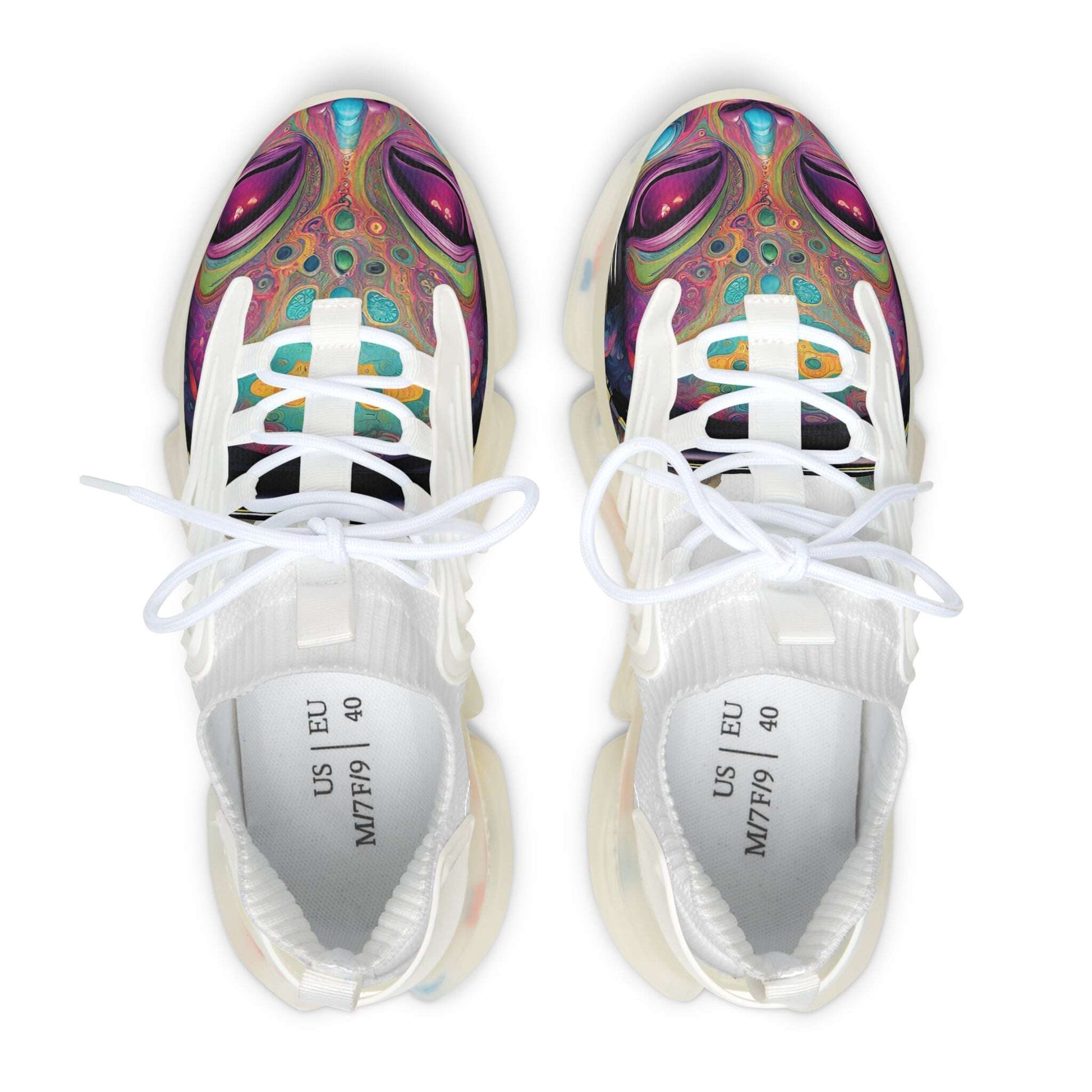 Psychedelic Alienz 1  Eyes Sneakers | Mesh Sneakers Zarabunda The Shop
