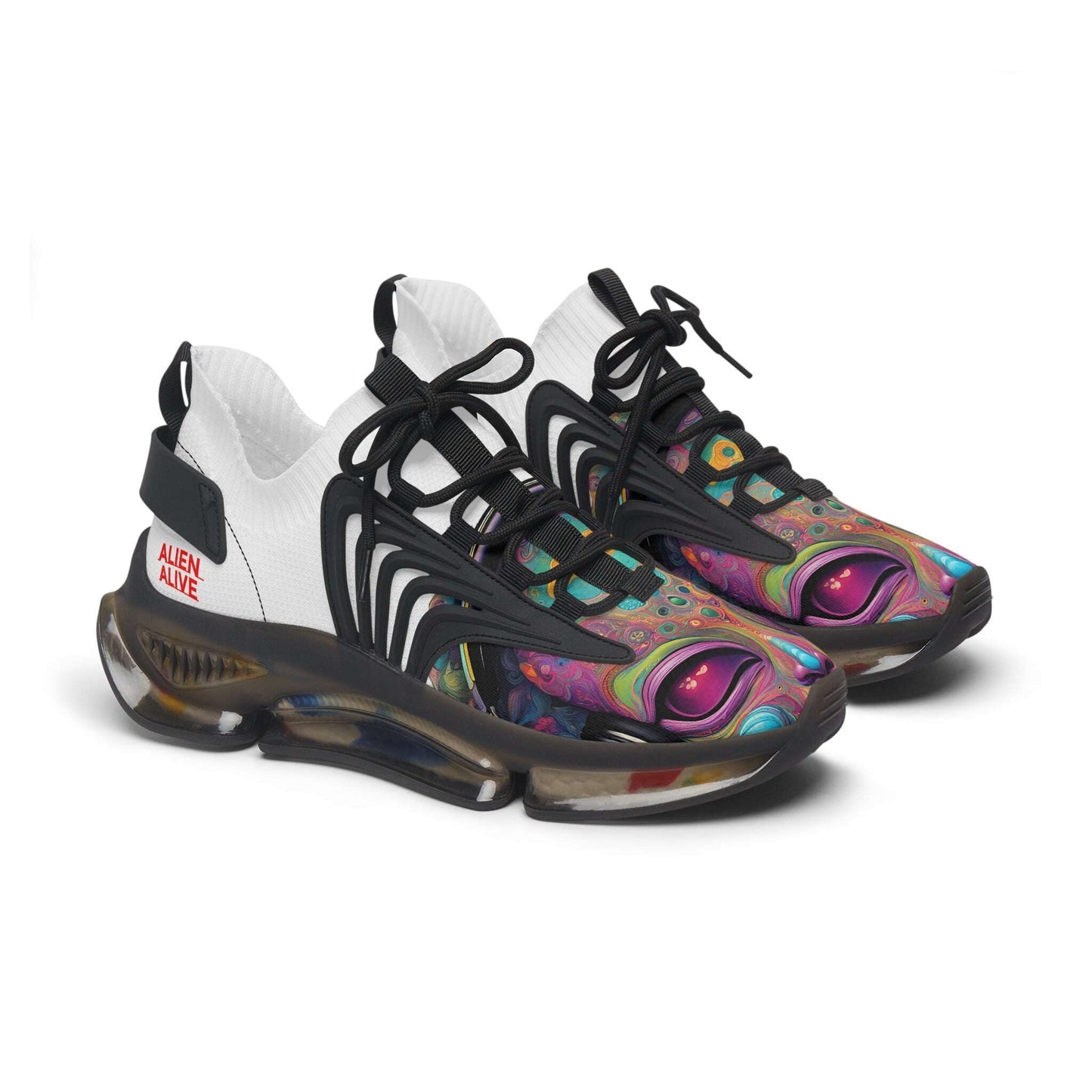 Psychedelic Alienz 1  Eyes Sneakers | Mesh Sneakers Zarabunda The Shop