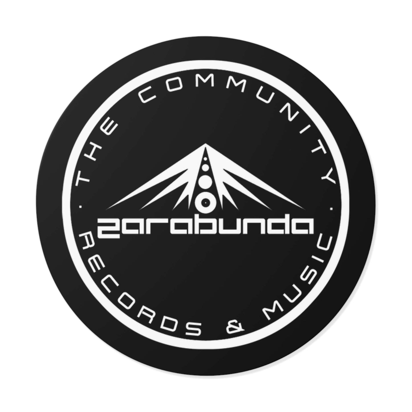 Round Vinyl Stickers, pegatinas redondas, dj, music, zarabunda, zarabundathecommunity Zarabunda The Shop