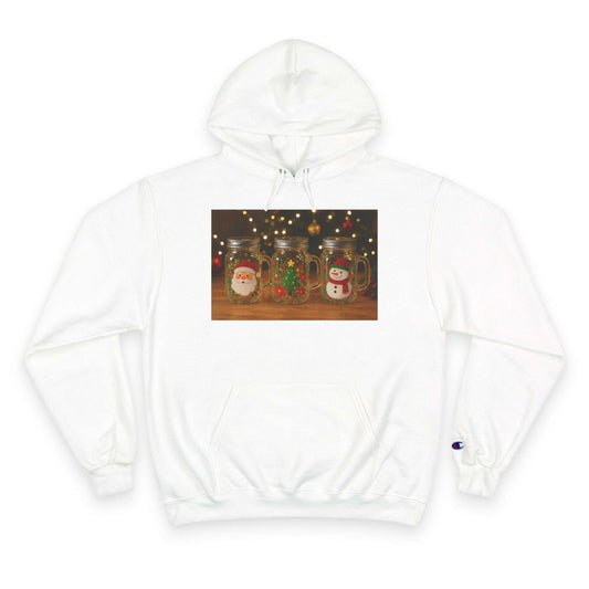 Snowman Mason Jar Christmas Hoodie | Merry Christmas text back Zarabunda The Shop