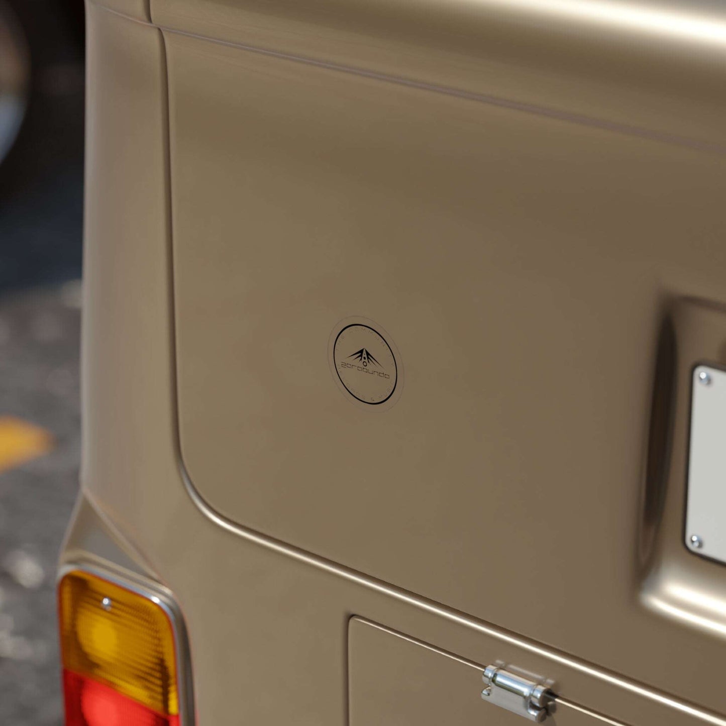 Transparent Outdoor Stickers, Round, 1pcs Zarabunda The Shop